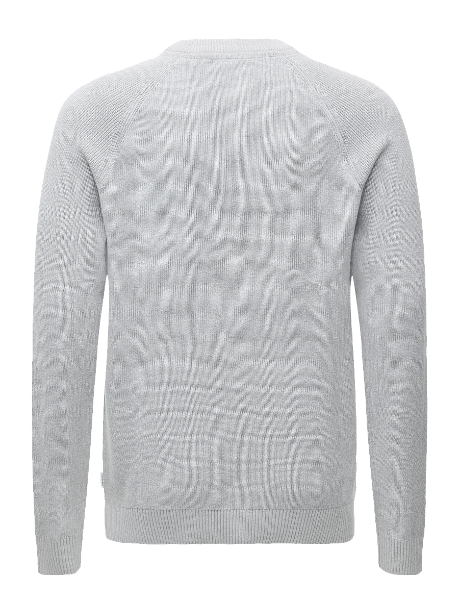 Lindbergh - Ribbed L/S o-neck knitRibbed L/S o-neck knit - rundhals - grey mel - 1