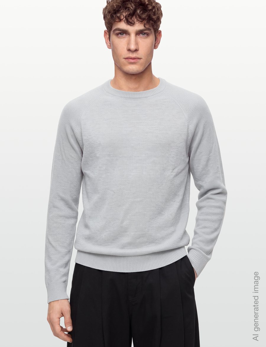 Lindbergh - Ribbed L/S o-neck knitRibbed L/S o-neck knit - Ümara kaelusega - grey mel - 3