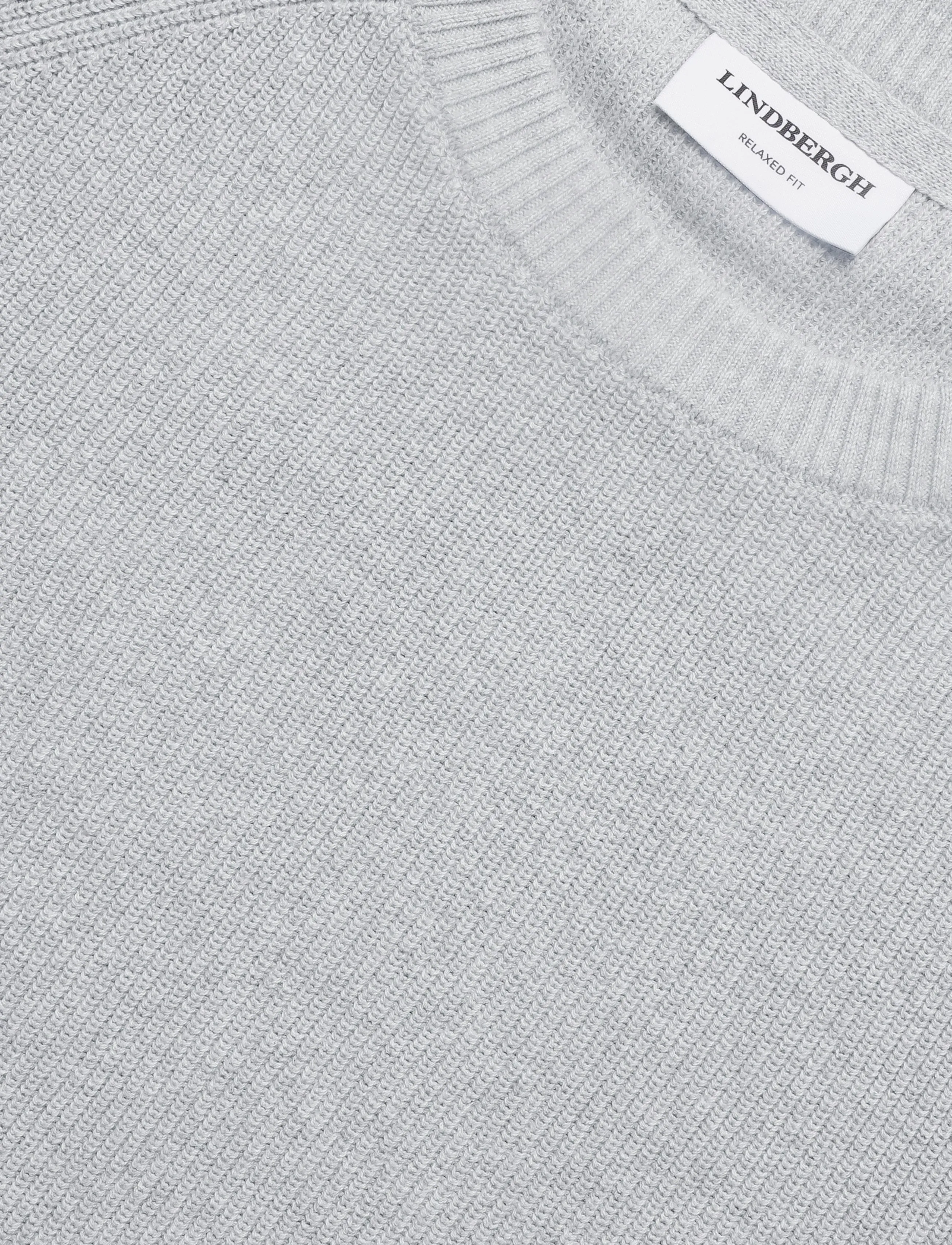 Lindbergh - Ribbed L/S o-neck knitRibbed L/S o-neck knit - rund hals - grey mel - 2