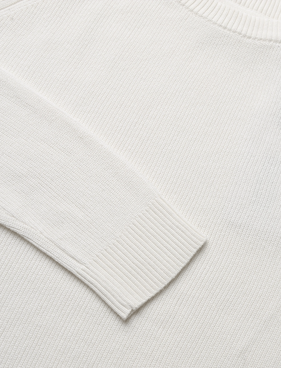 Lindbergh - Ribbed L/S o-neck knitRibbed L/S o-neck knit - round necks - off white - 2