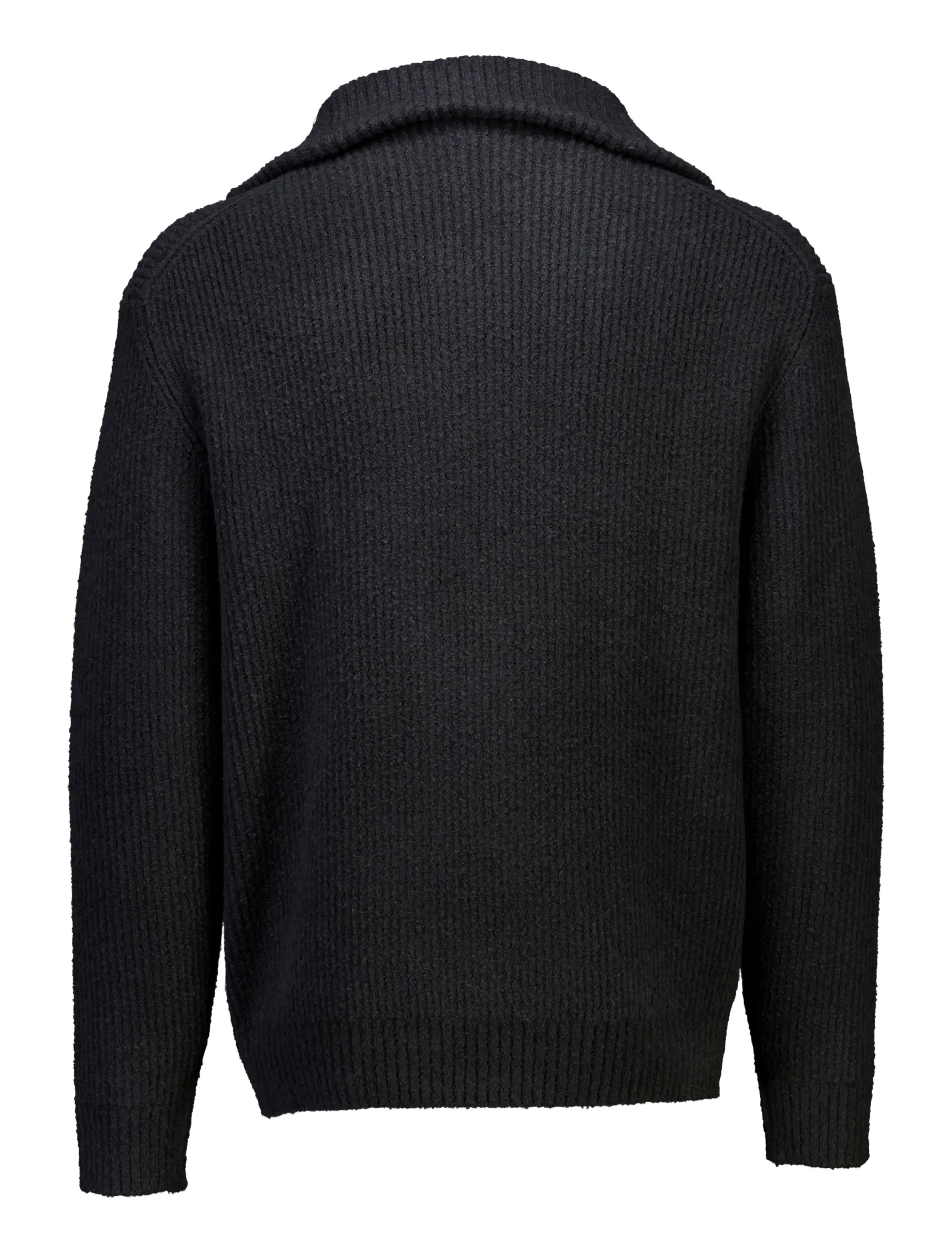 Lindbergh - Oversized half zip sweater - black - 2
