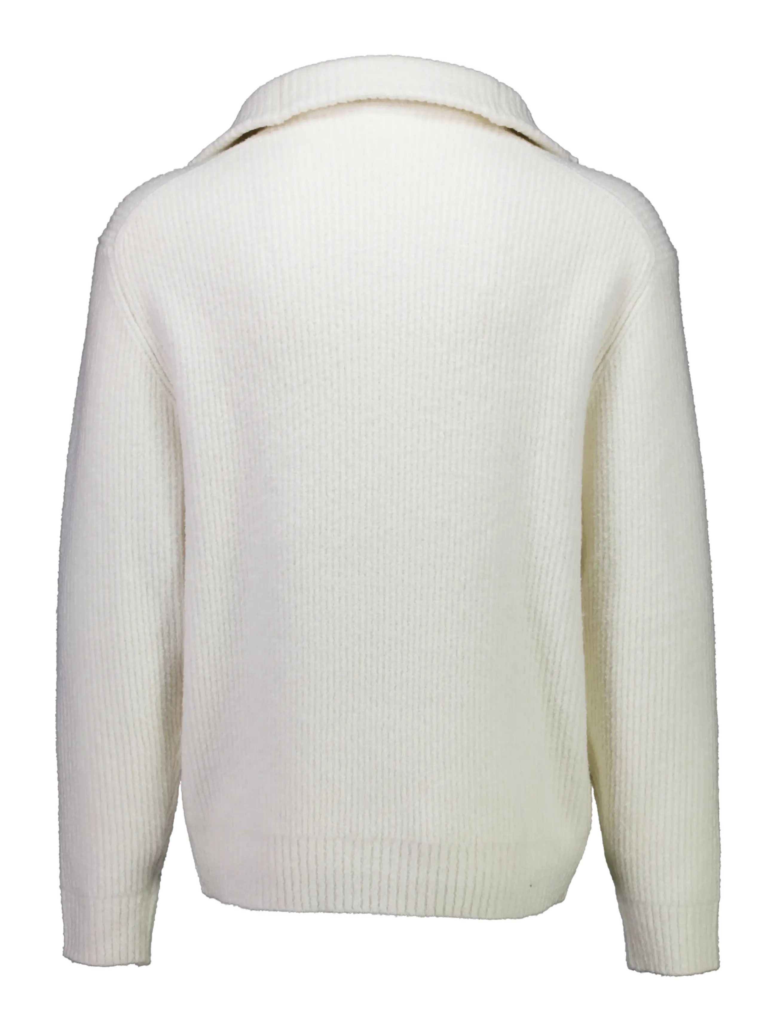 Lindbergh - Oversized half zip sweater - chalk white - 2
