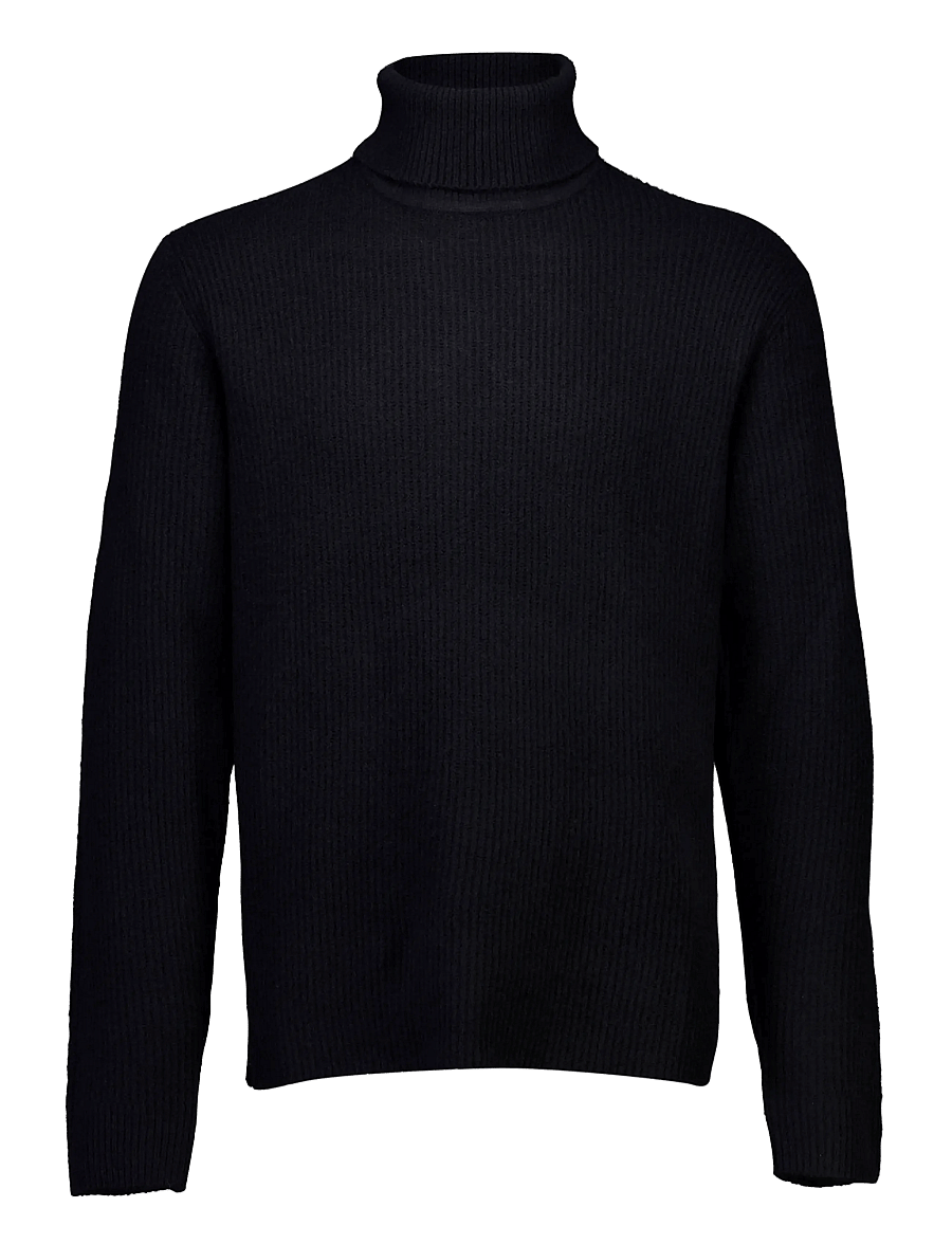 Lindbergh - Rib L/S roll-neck sweater - kõrge kaelusega - charcoal - 1