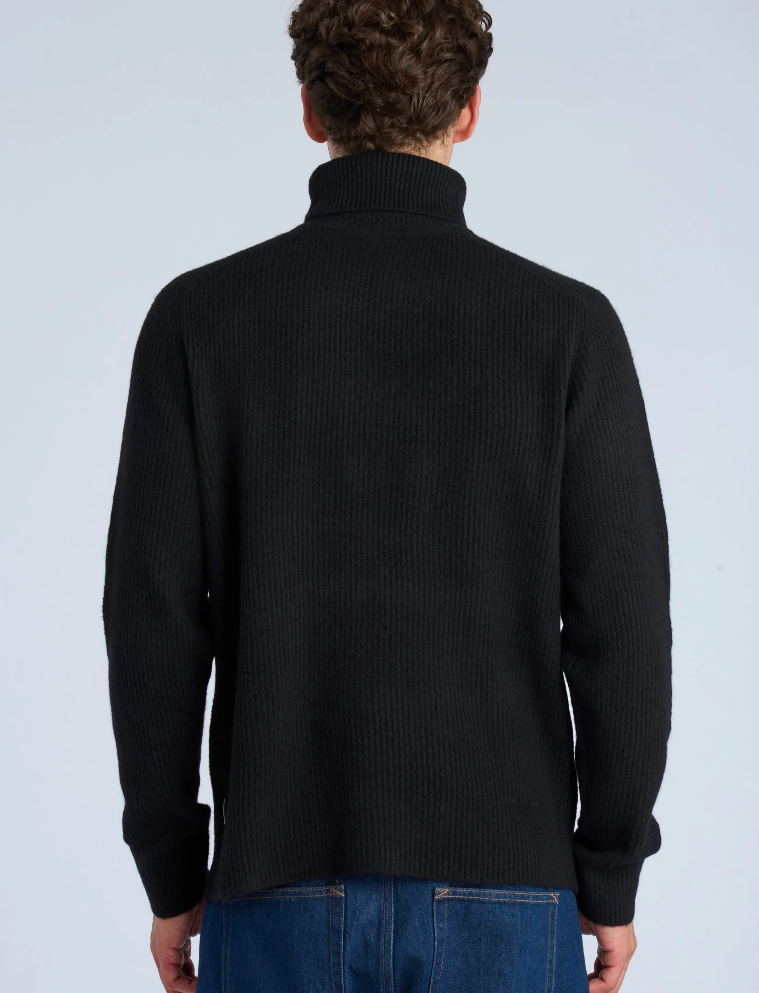 Lindbergh - Rib L/S roll-neck sweater - kõrge kaelusega - charcoal - 4