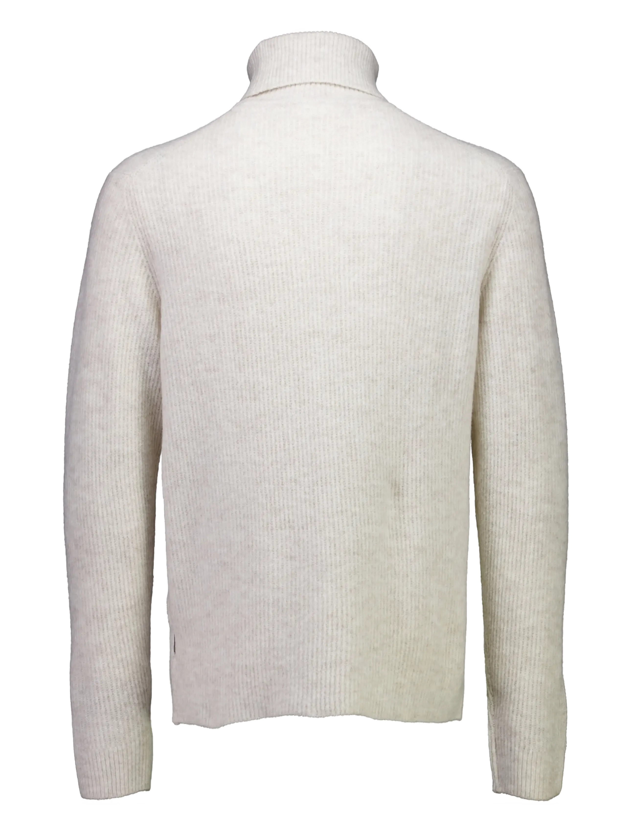 Lindbergh - Rib L/S roll-neck sweater - polokrage - lt sand mel - 2