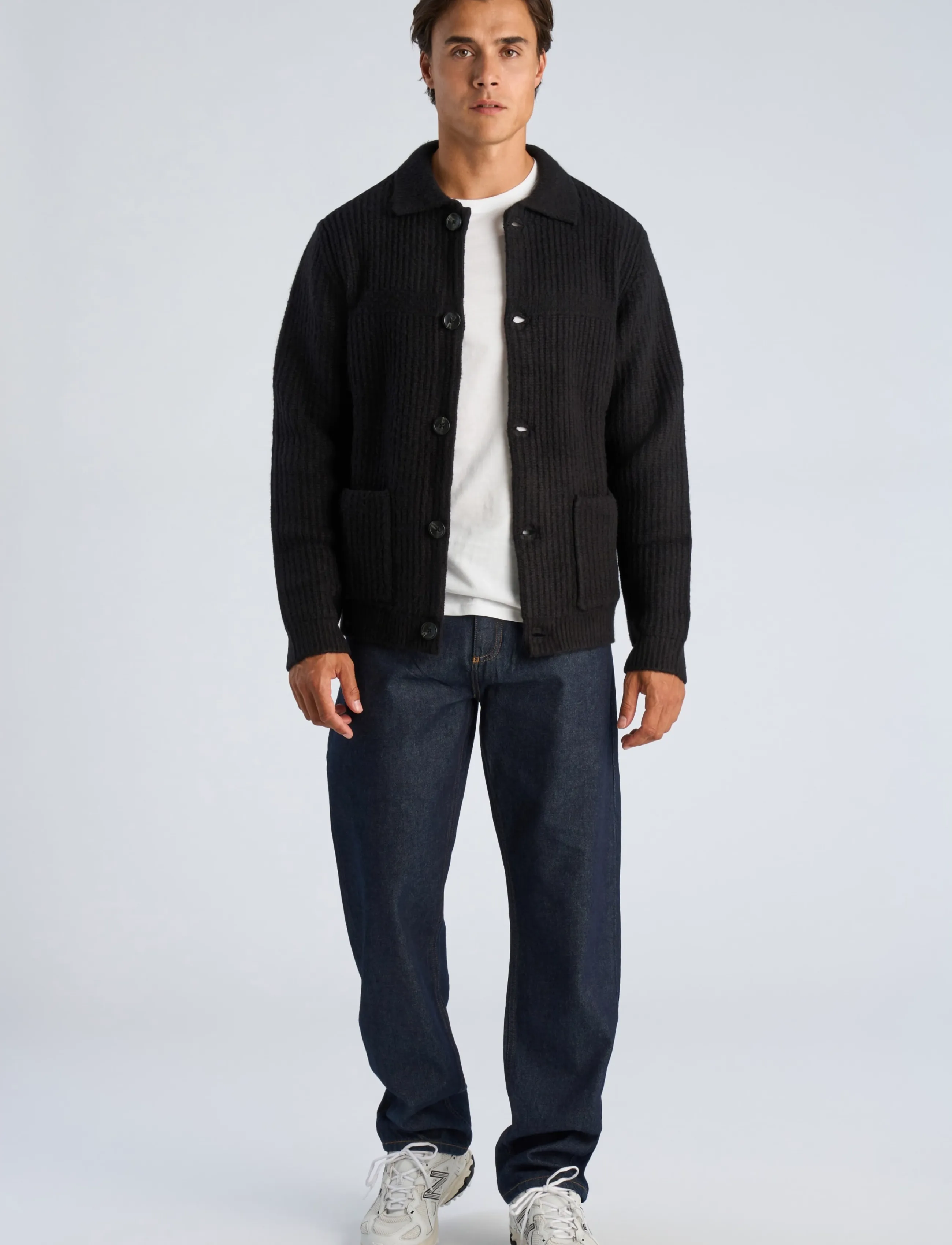 Chunky Knitted Button Cardigan L/S