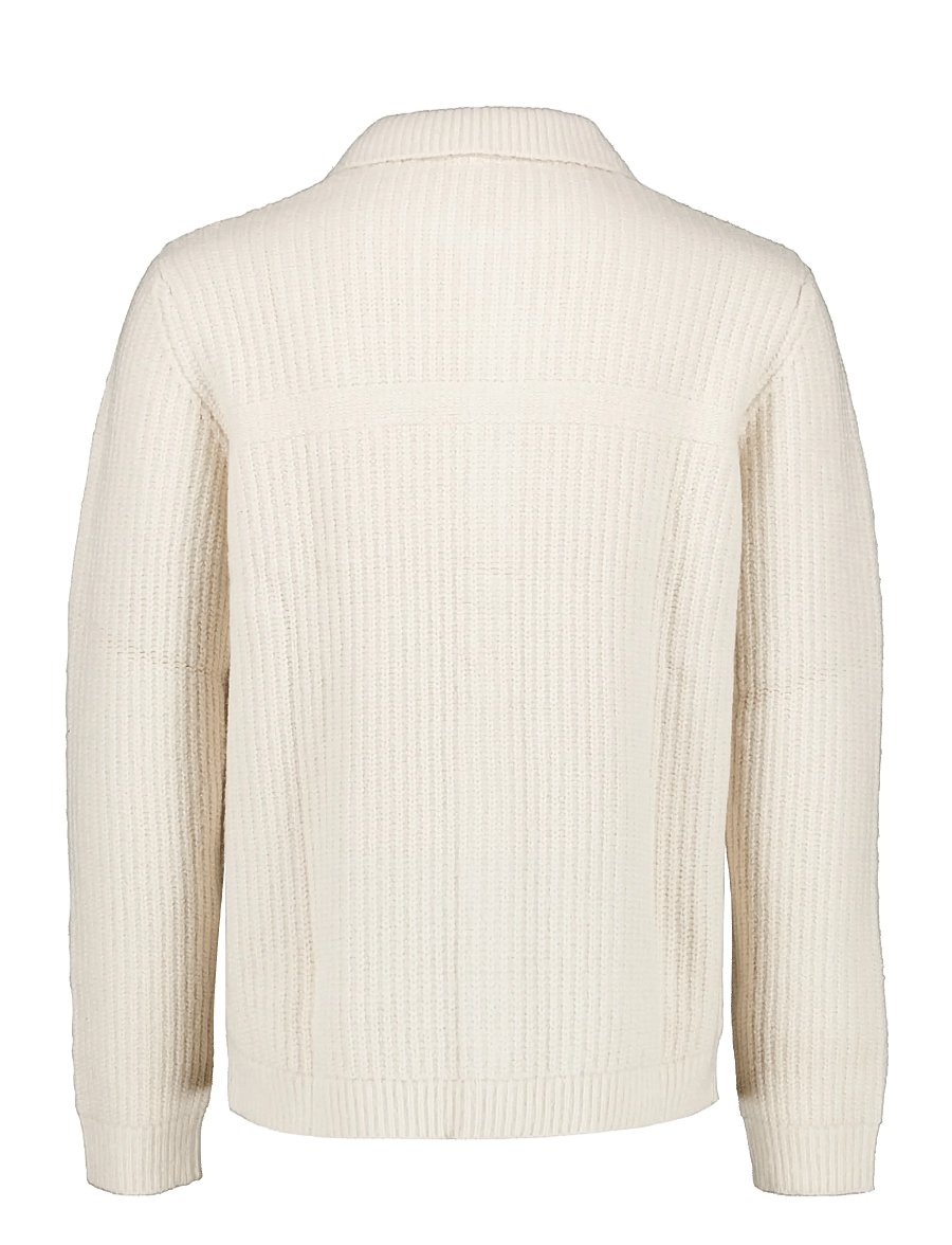 Lindbergh - Chunky knitted button cardigan L/S - kardiganid - lt sand mel - 2