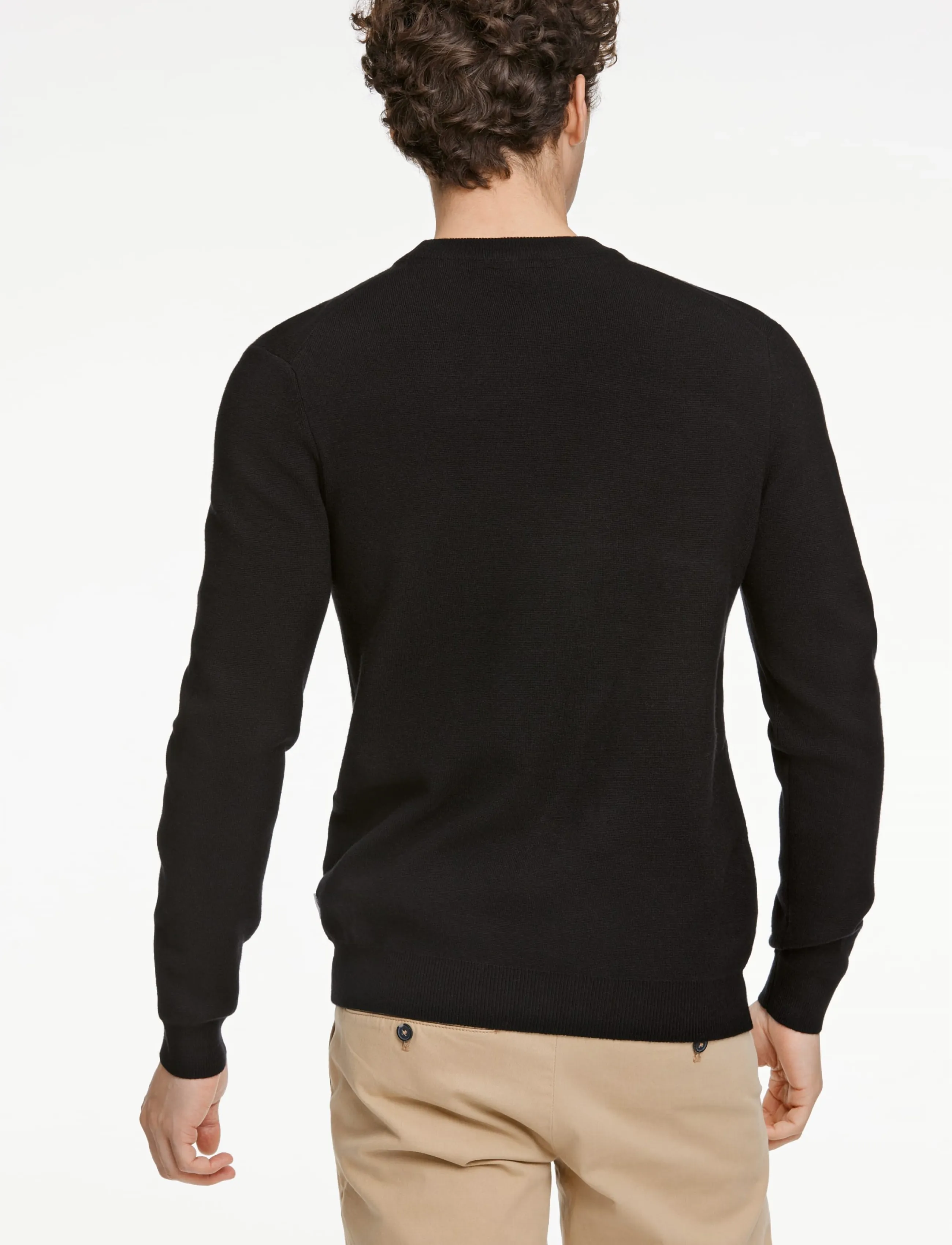 Lindbergh Ecovero O-Neck Knit stickade tröjor herr – bild 3