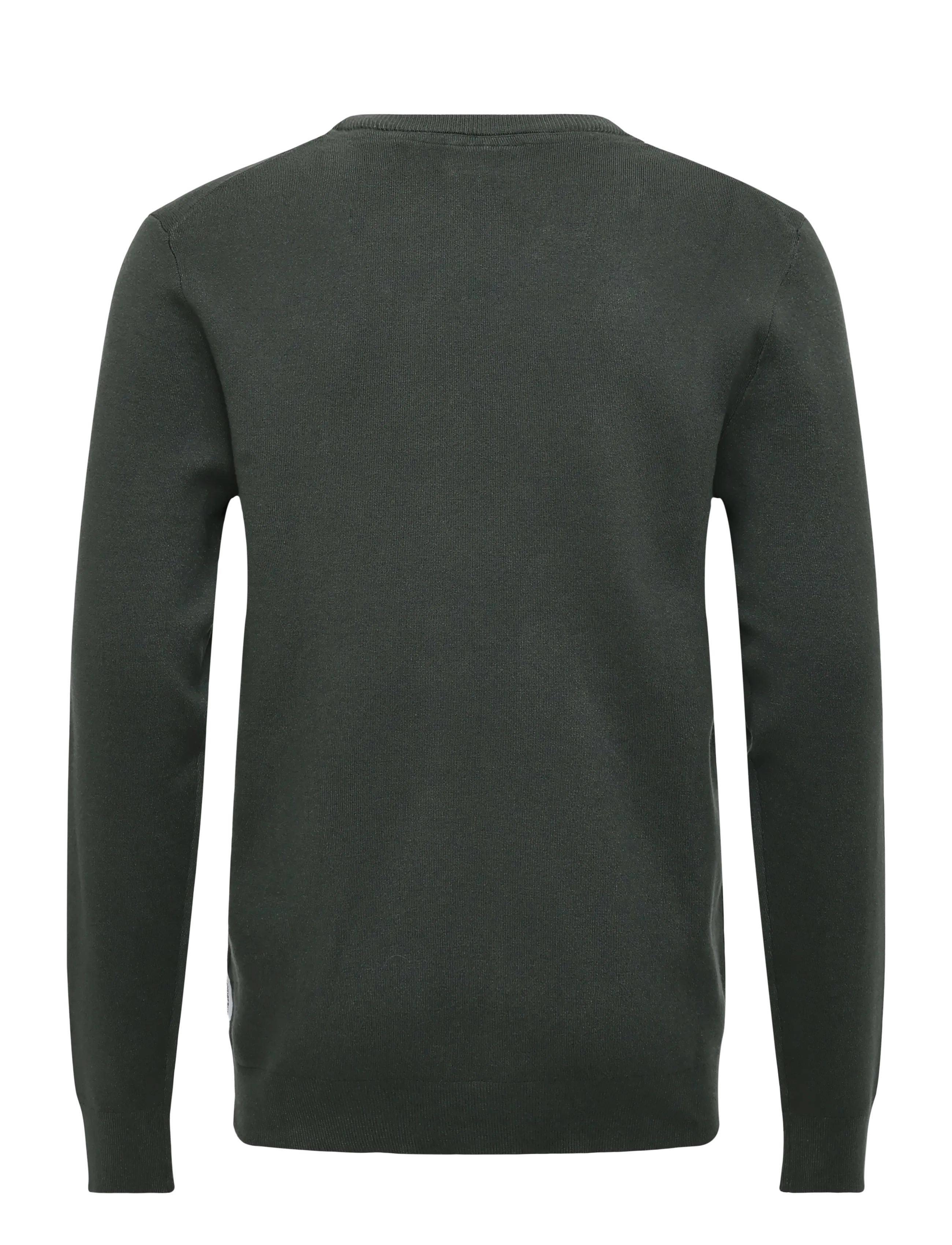 Lindbergh - Ecovero o-neck knit - round necks - granite green - 1