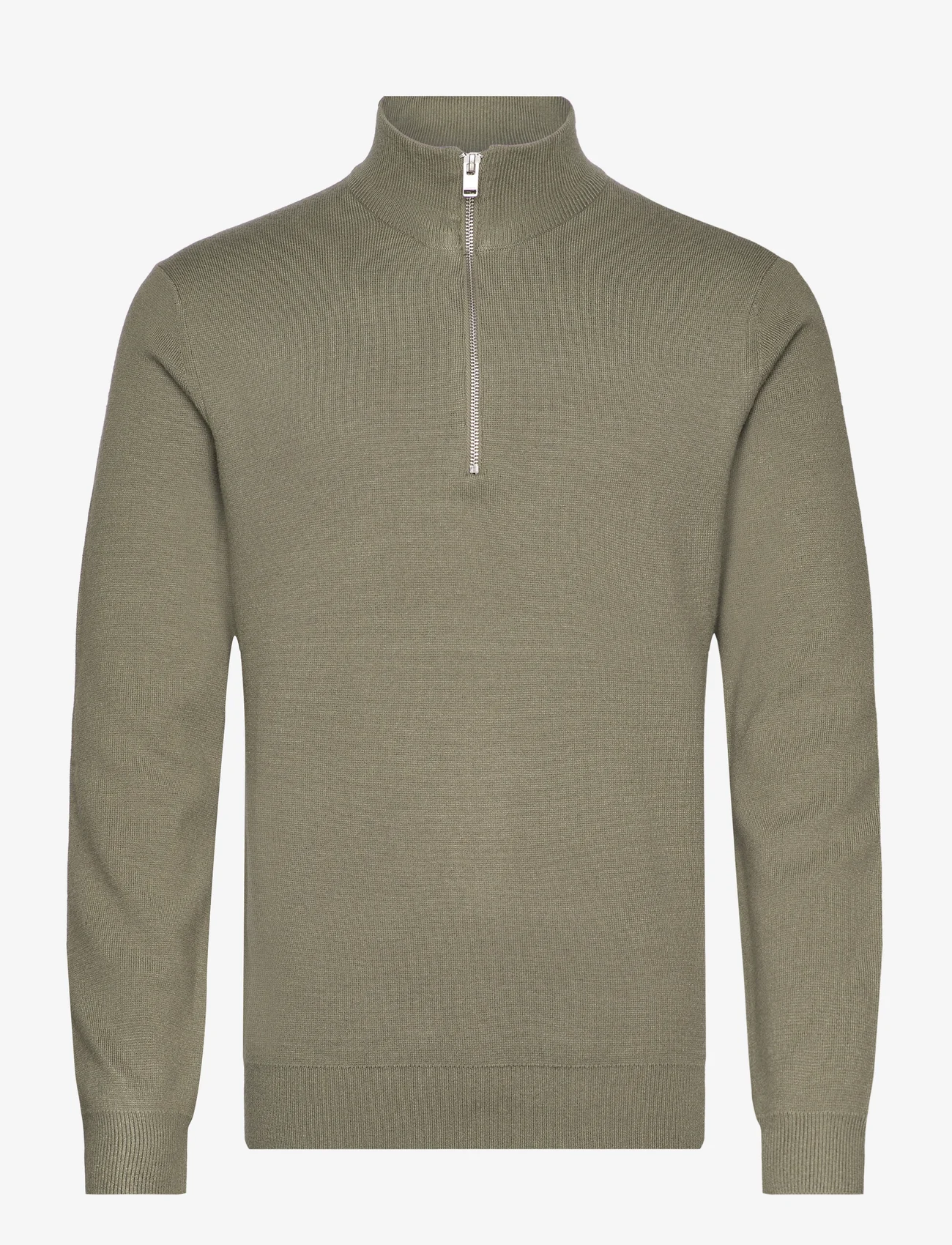 Lindbergh - Ecovero half zip knit - nordisk style - army - 0