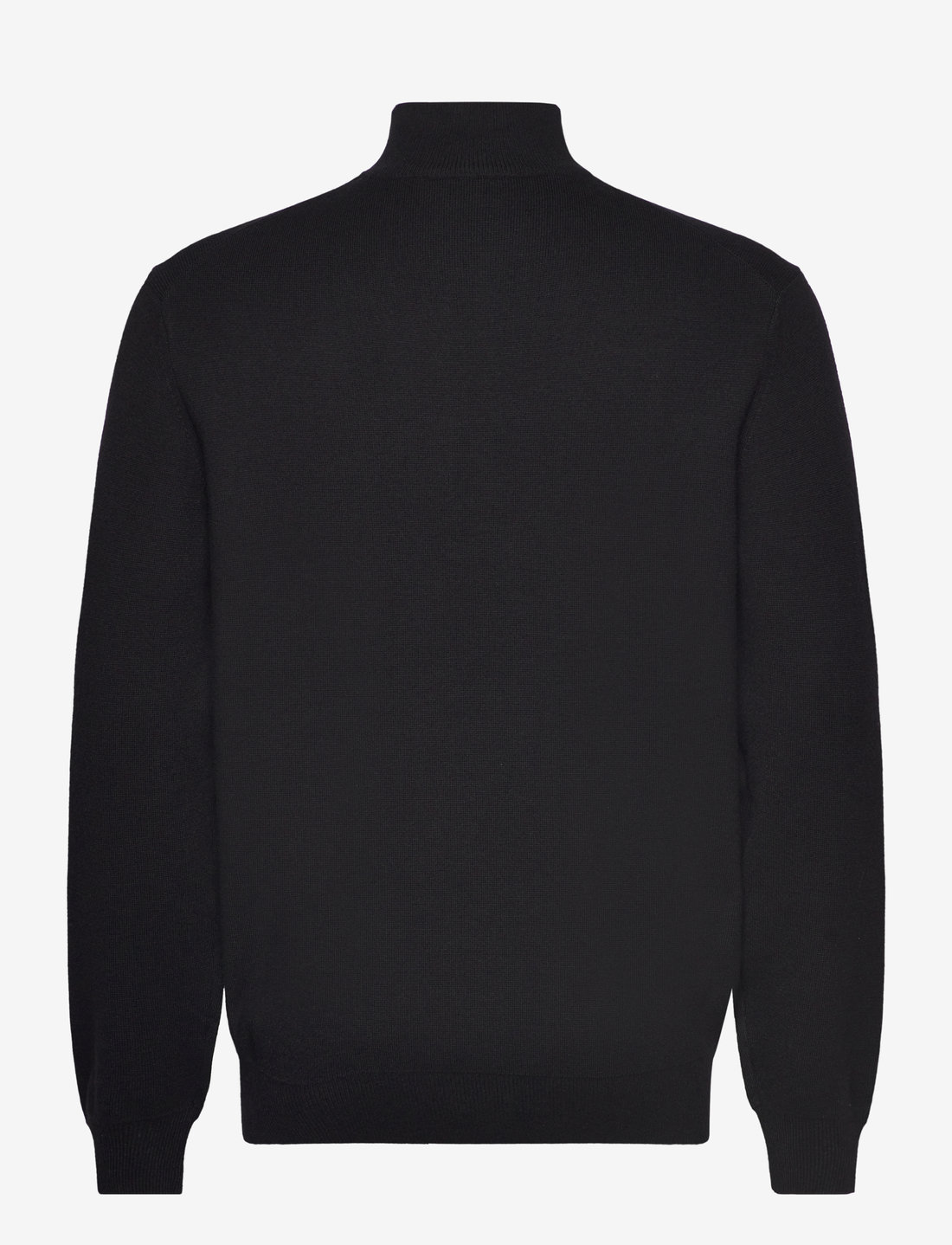 Lindbergh - Ecovero half zip knit - hálfrenndar peysur - black - 2