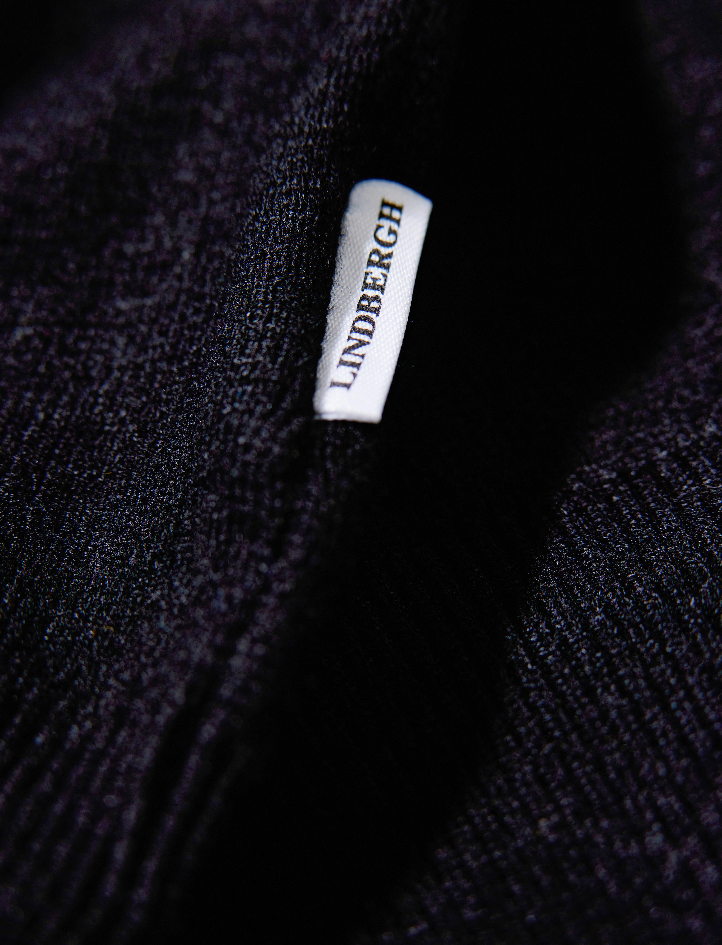 Lindbergh Ecovero Half Zip Knit stickade tröjor herr – bild 5