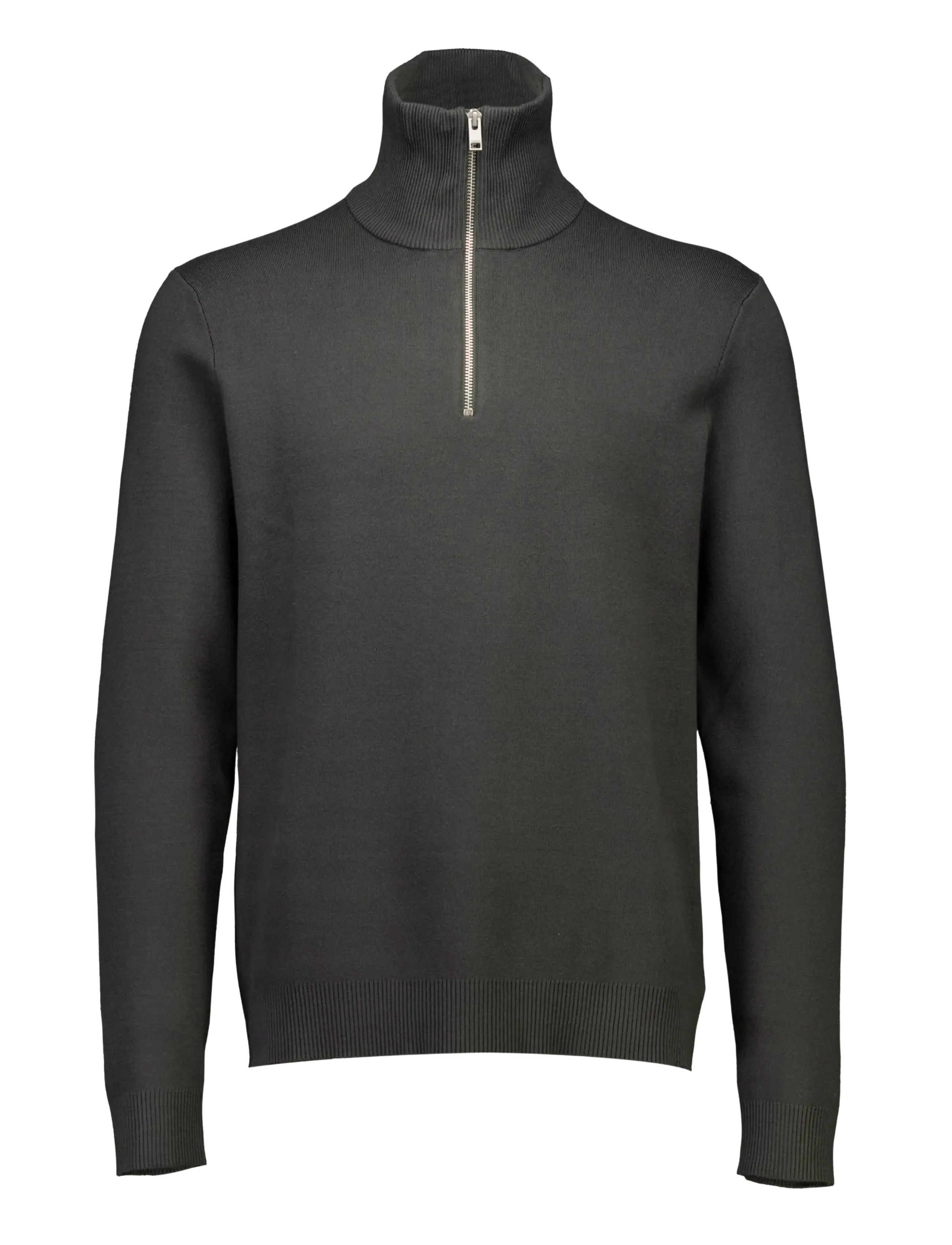 Lindbergh Ecovero half zip knit - Tøj - GRANITE GREEN / khaki/green