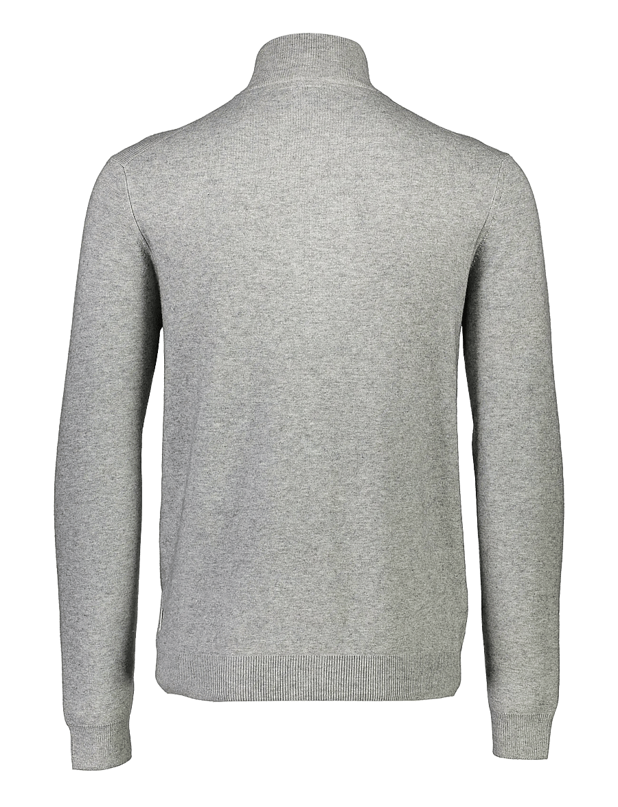 Lindbergh - Ecovero half zip knit - pullover mit halbem reißverschluss - grey mel - 2