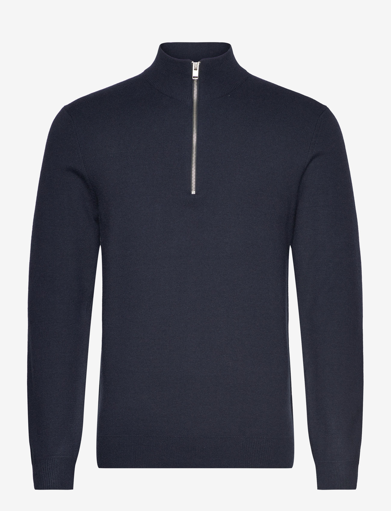 Lindbergh - Ecovero half zip knit - navy - 1