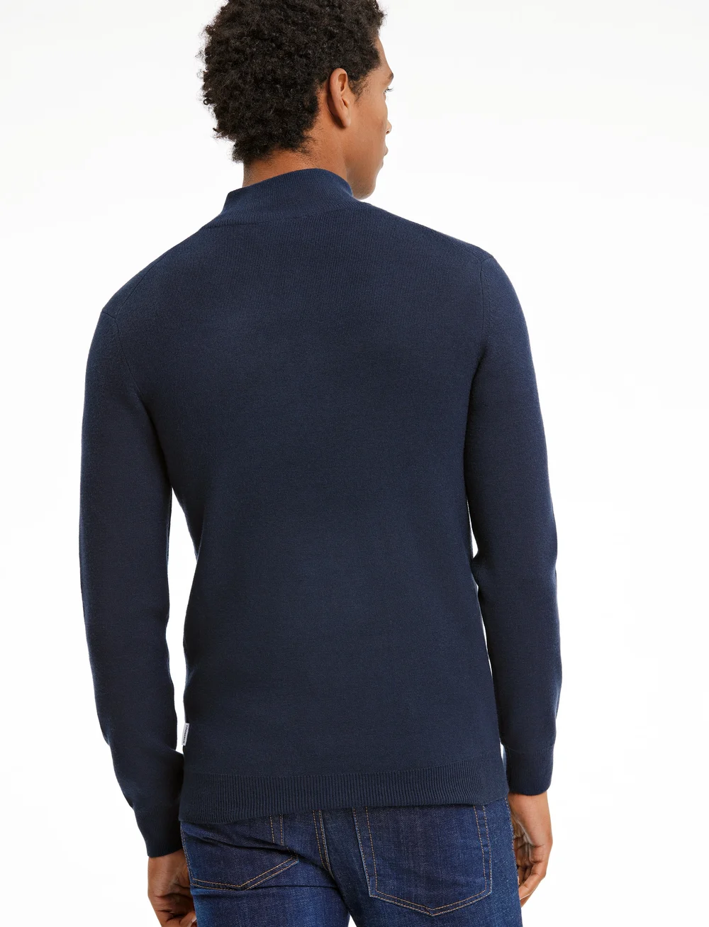 Lindbergh - Ecovero half zip knit - neuleet joissa puolipitkä vetoketju - navy - 3
