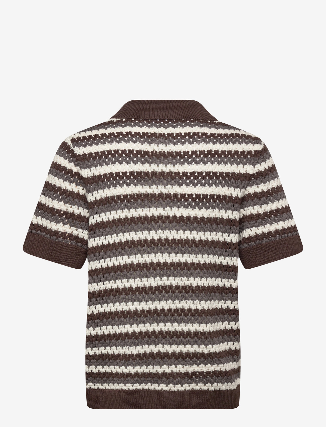 Lindbergh - Chrochet cardigan S/S - brown - 2