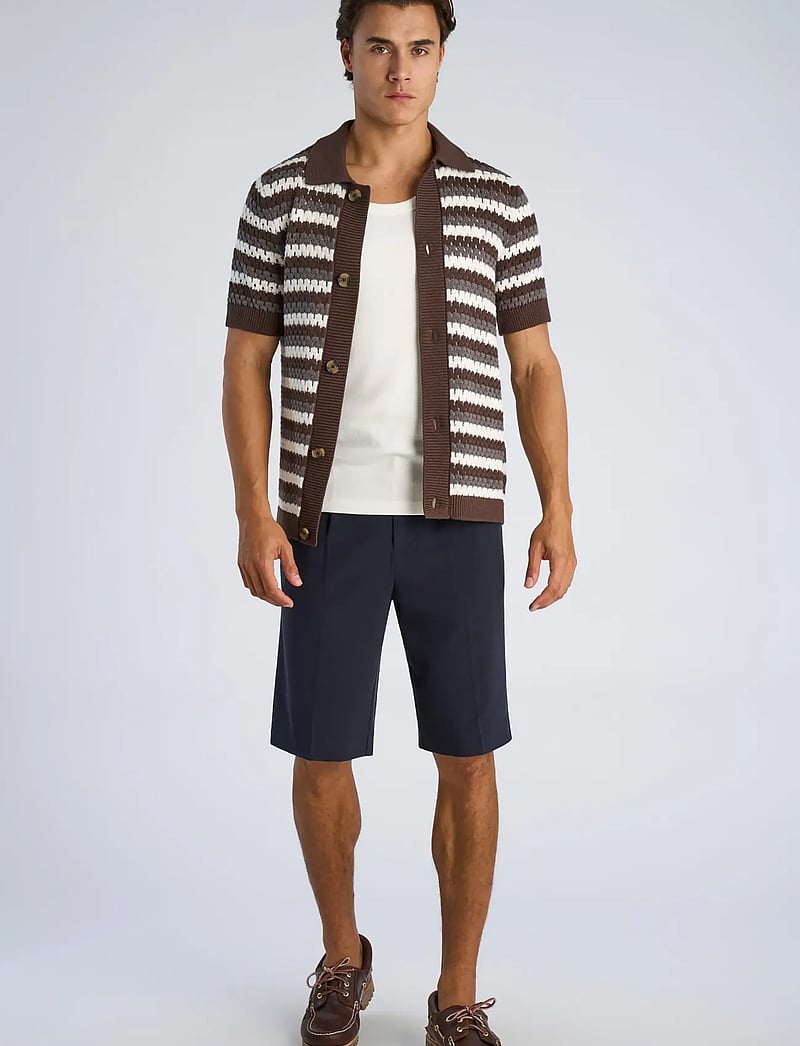 Lindbergh - Chrochet cardigan S/S - brown - 0
