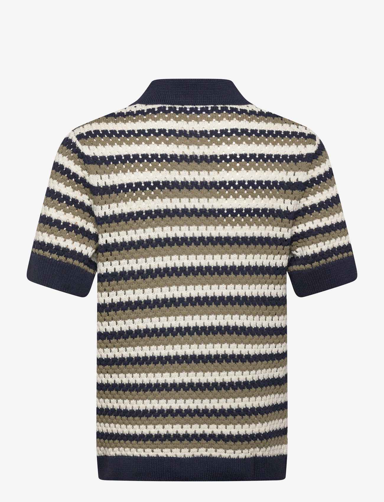 Lindbergh - Chrochet cardigan S/S - kortærmede skjorter - dusty green - 2