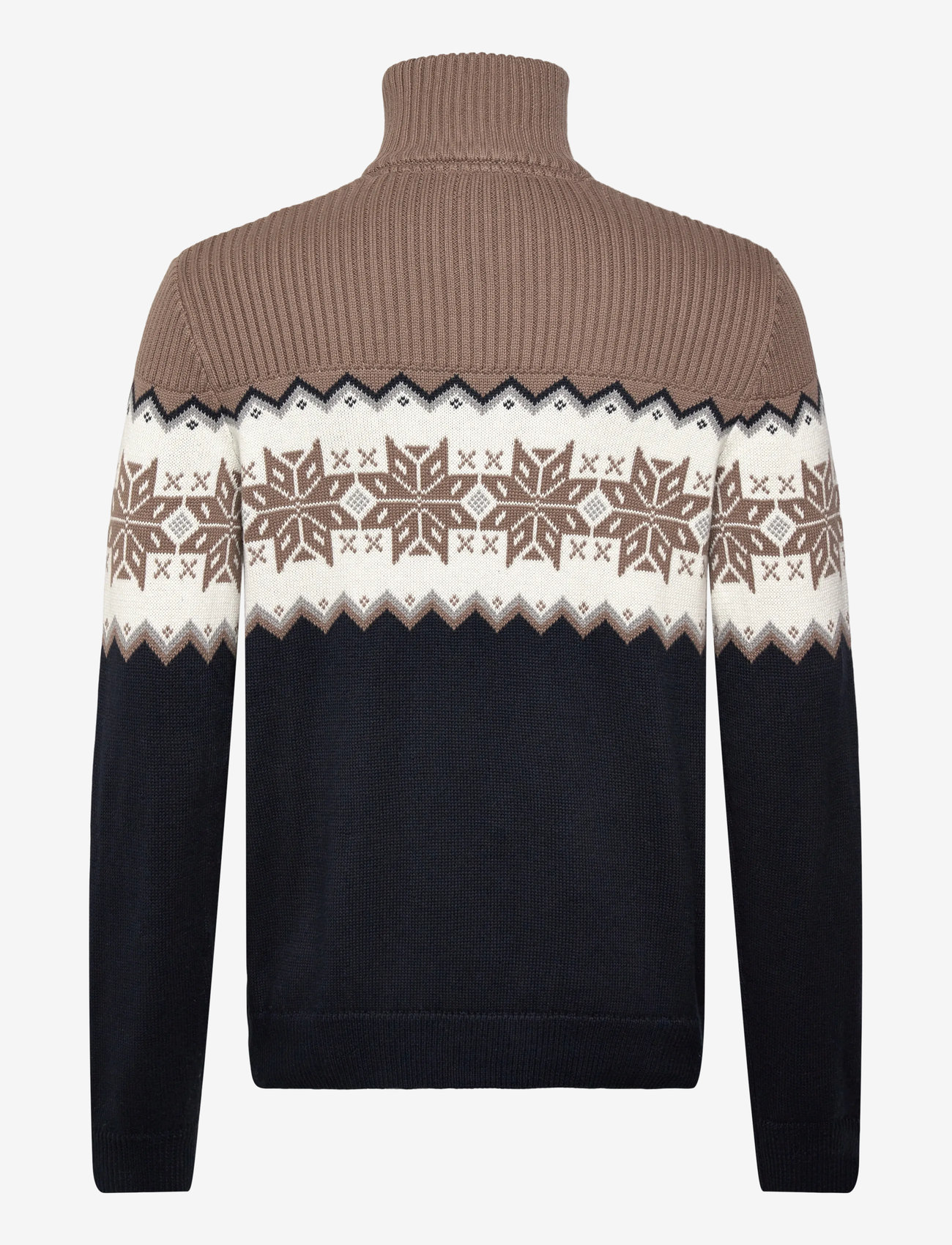 Lindbergh - Jacquard half zip christmas knit - halfzip strik - navy - 1