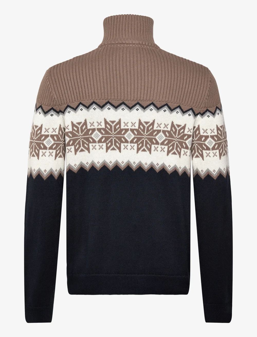 Lindbergh - Jacquard half zip christmas knit - pullover mit halbem reißverschluss - navy - 1