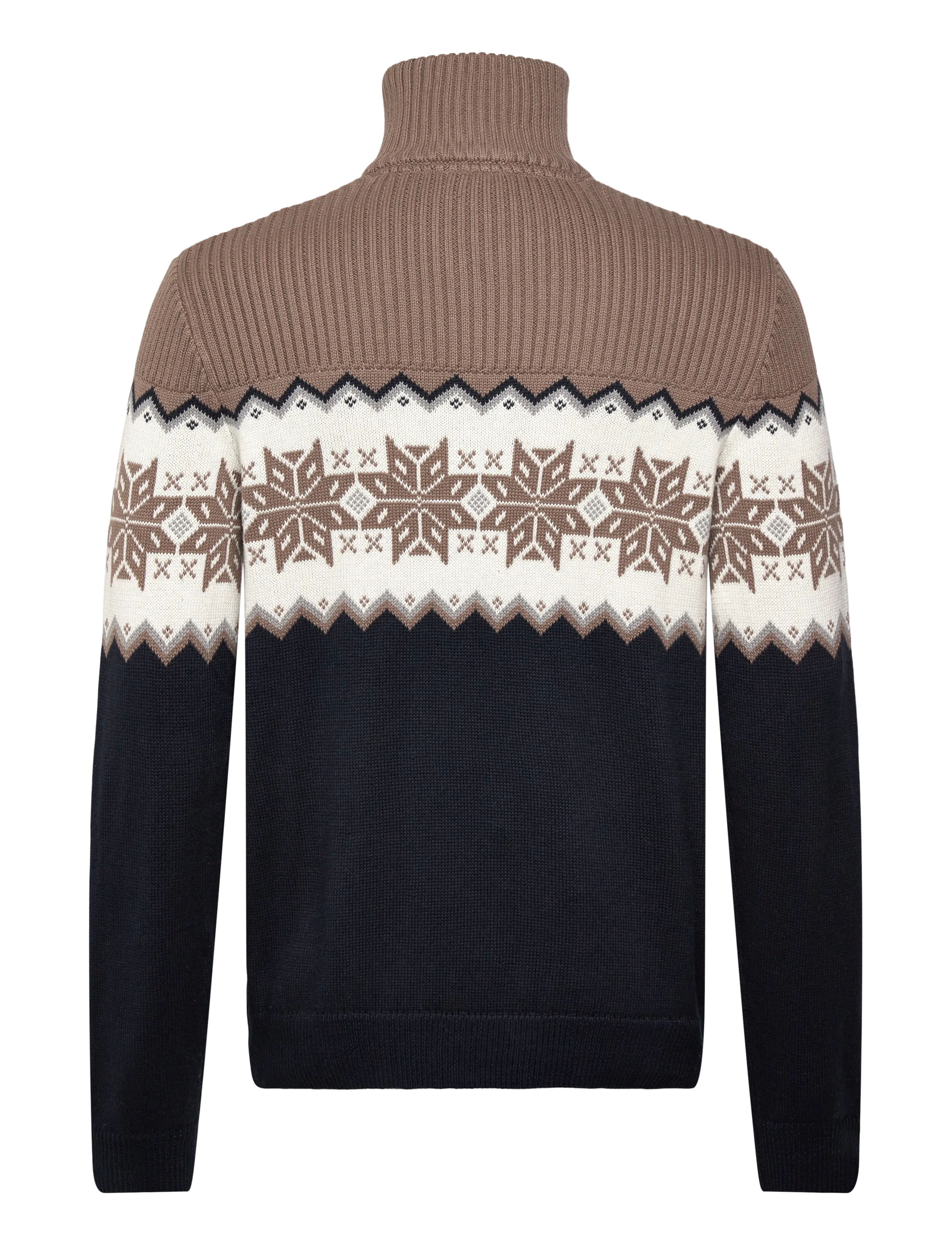 Lindbergh - Jacquard half zip christmas knit - halfzip strik - navy - 1