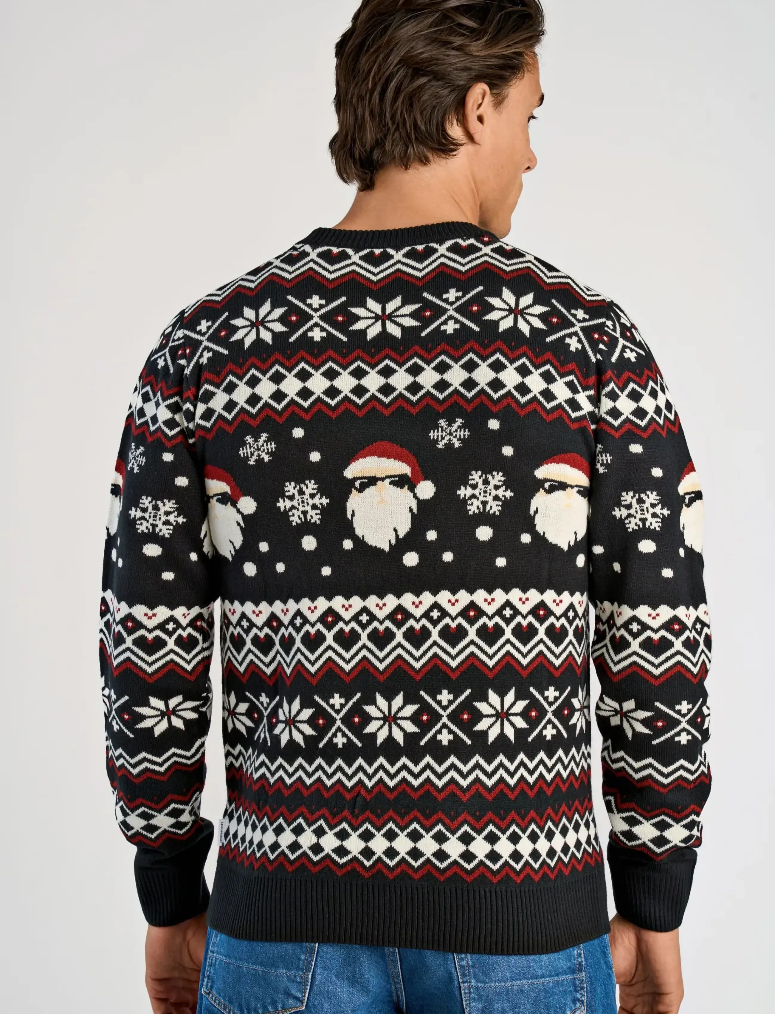 Lindbergh - Santa jacquard sweater - black - 4