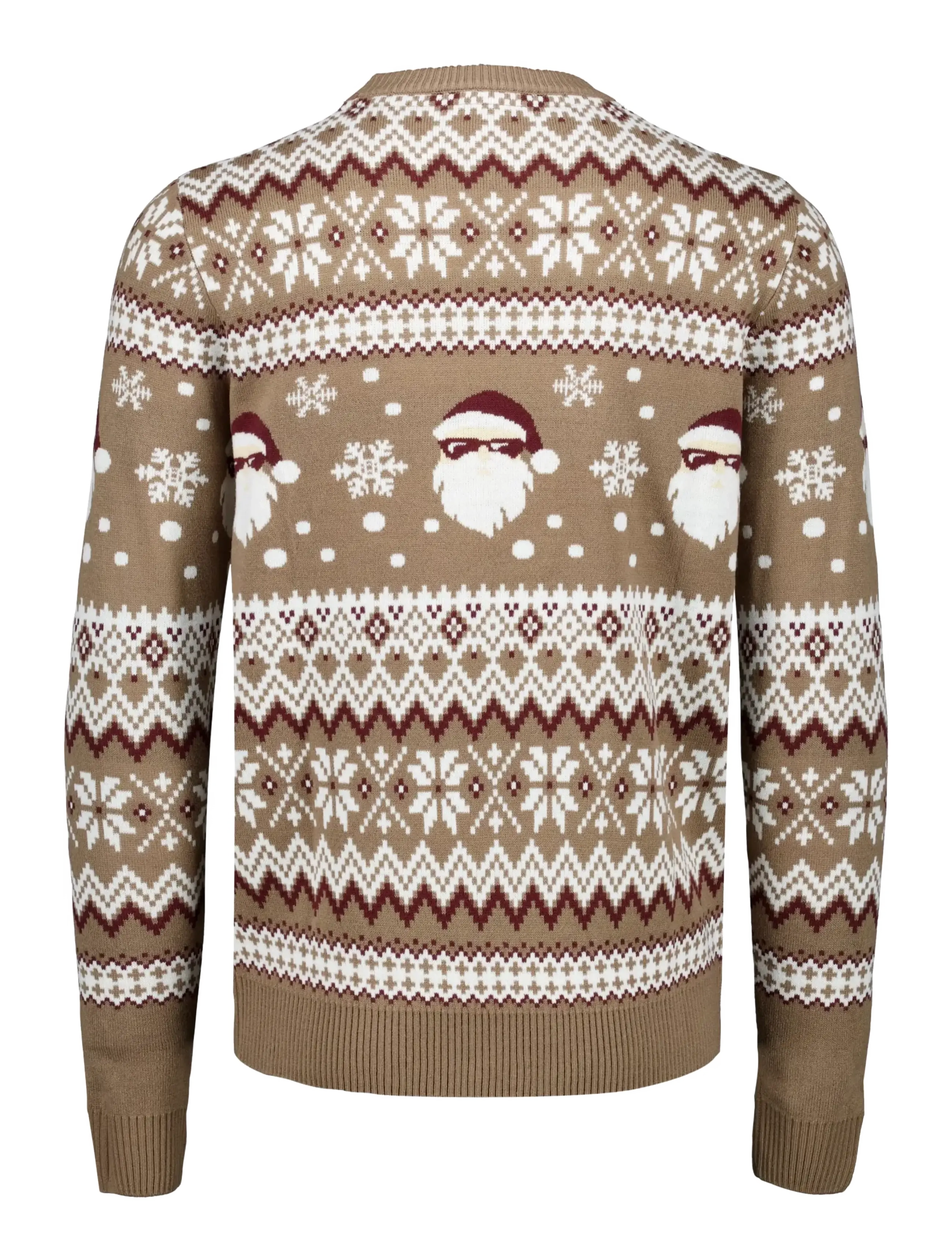 Lindbergh - Santa jacquard sweater - round necks - brown - 2
