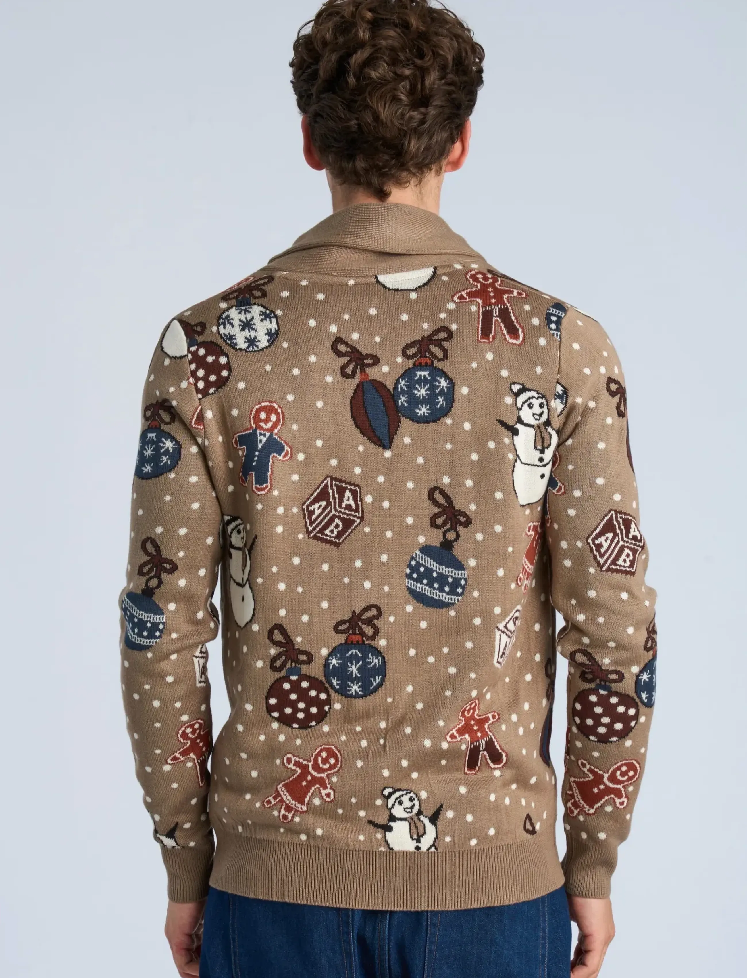 Lindbergh Xmas Shawl Collar Cardigan herr – bild 3
