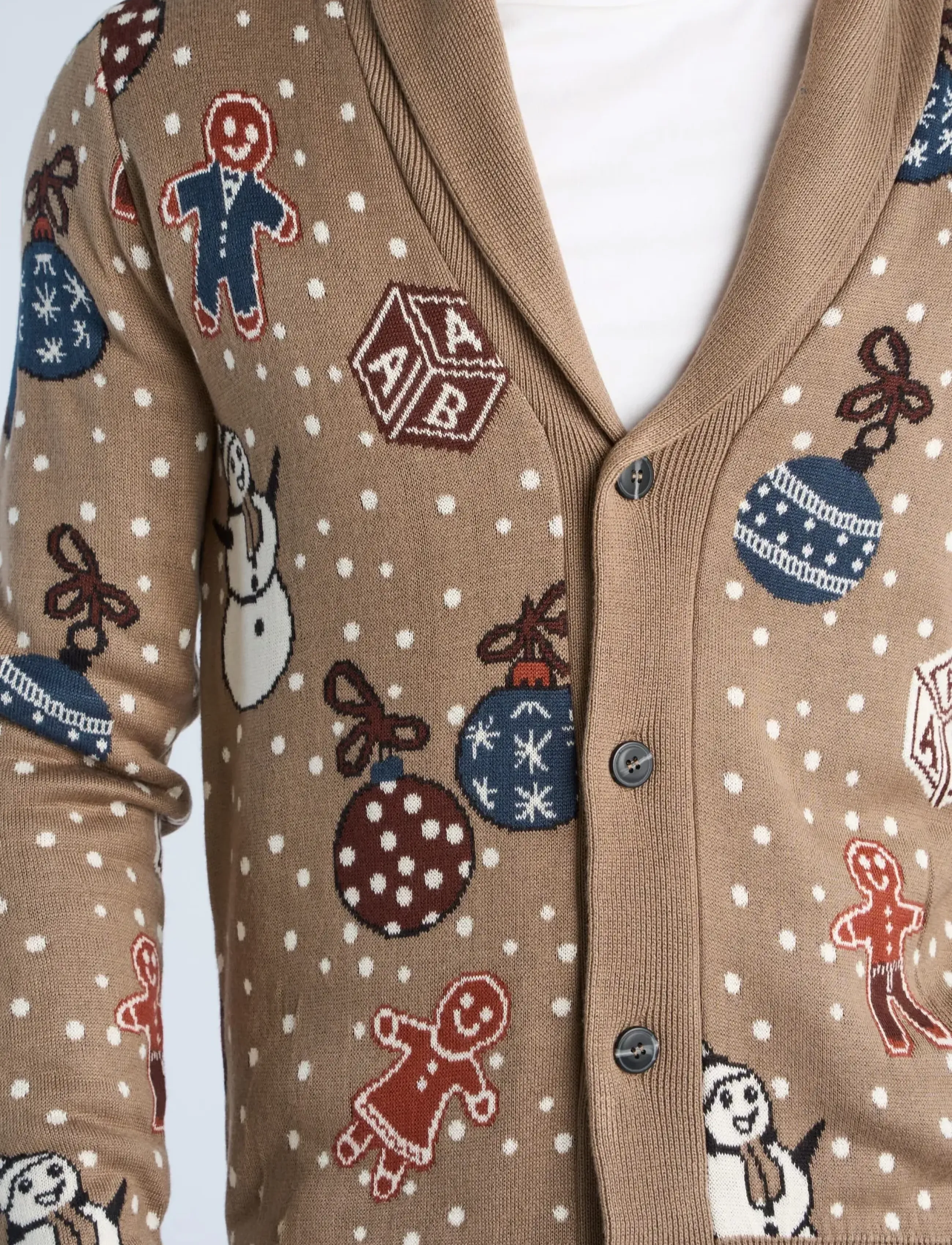 Lindbergh Xmas Shawl Collar Cardigan herr – bild 4