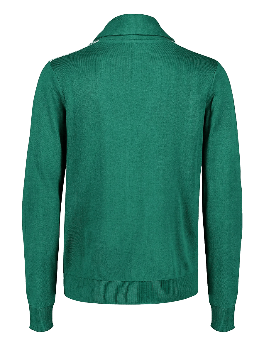 Lindbergh - Xmas shawl collar cardigan - kardiganid - green - 2
