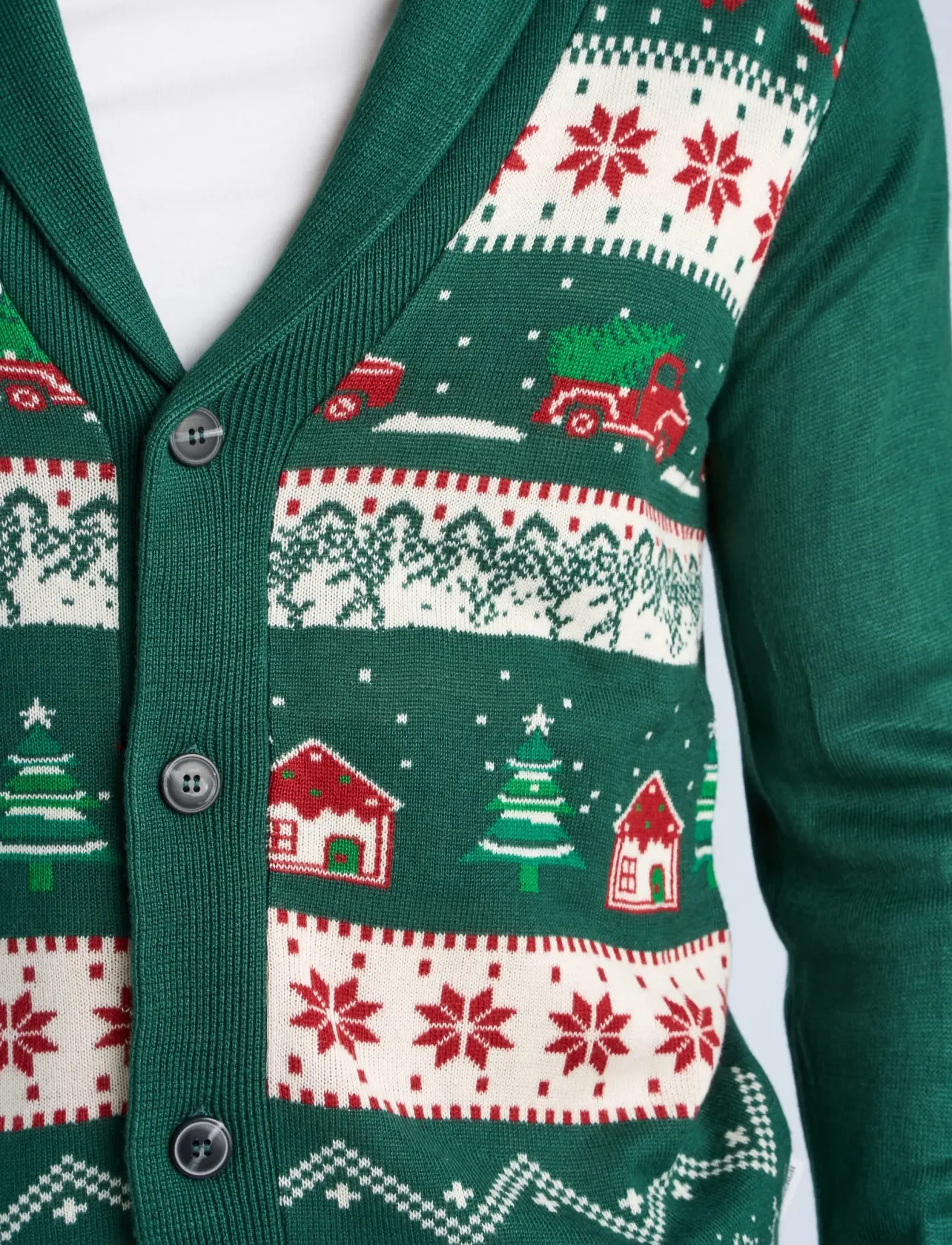 Lindbergh Xmas Shawl Collar Cardigan herr – bild 4