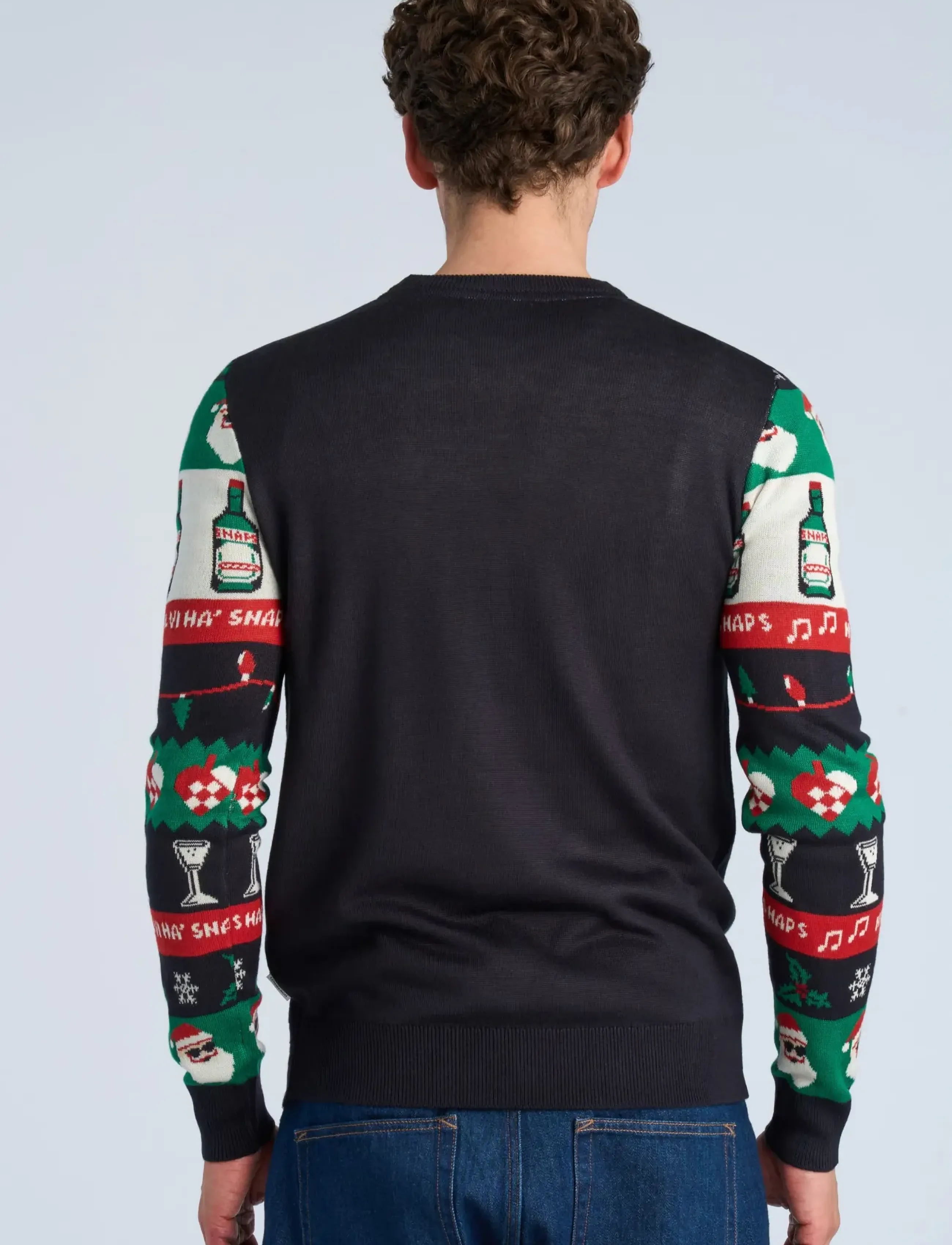 Lindbergh - Xmas cheers o-neck sweater - rundhalsad - dk blue - 4