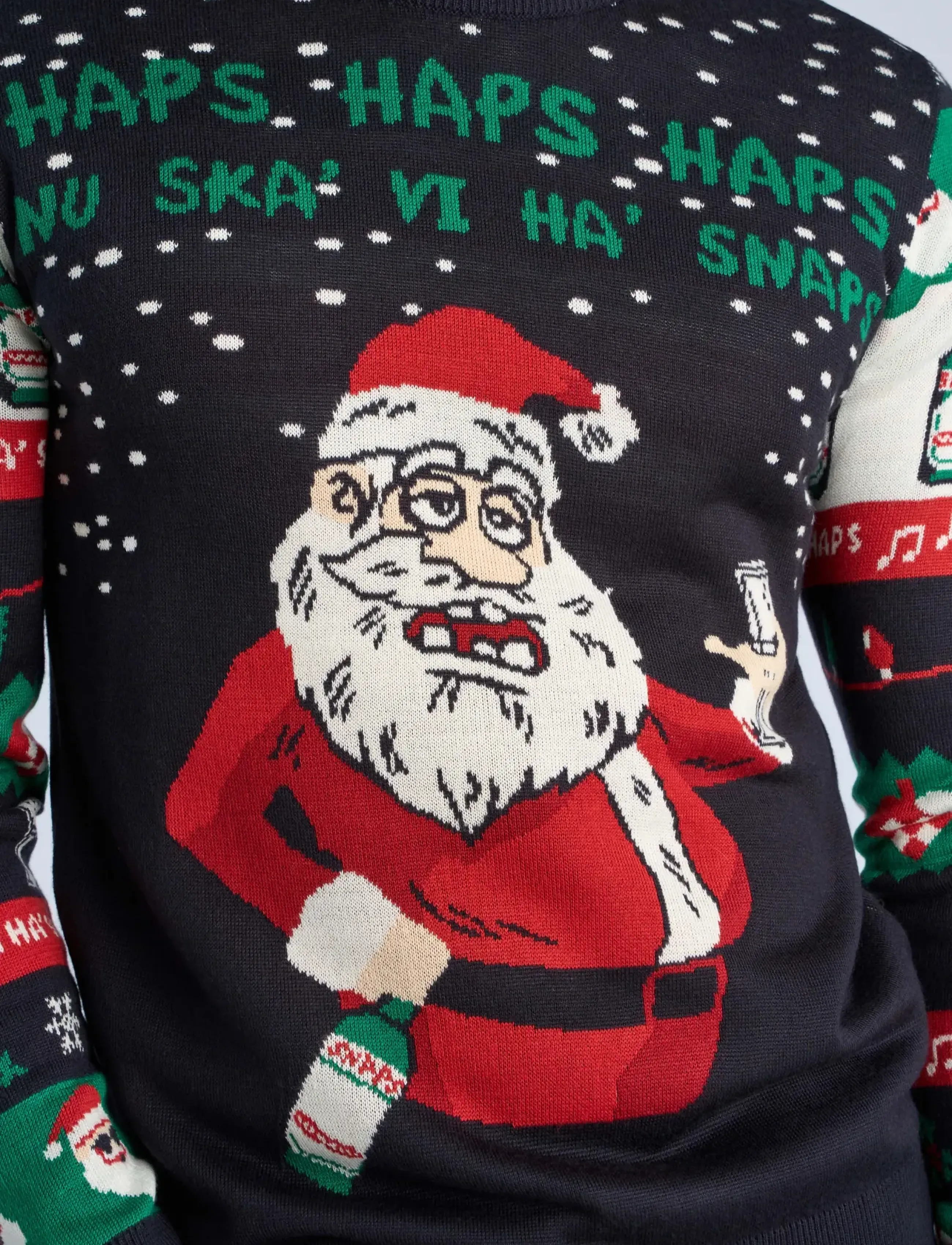Lindbergh - Xmas cheers o-neck sweater - rundhalsad - dk blue - 5