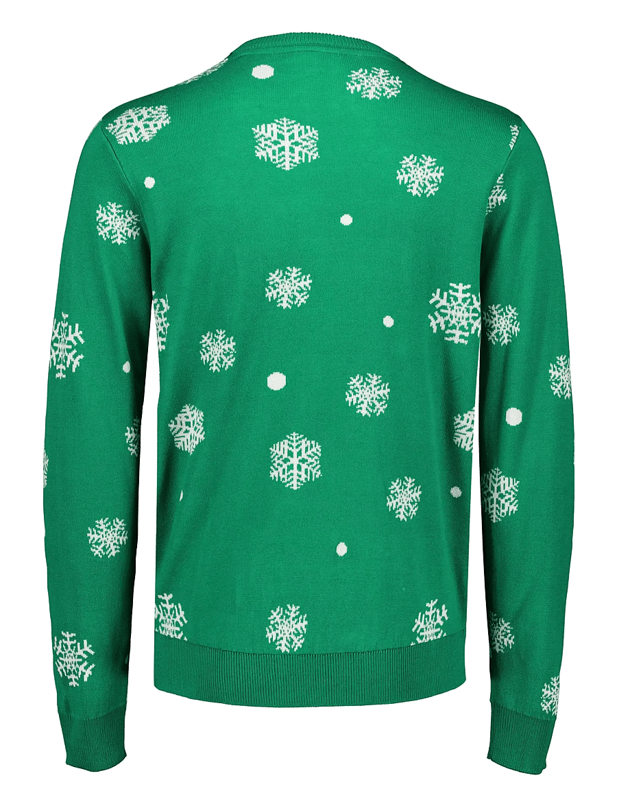 Lindbergh - Interactive xmas knit - rundhalsad - green - 2