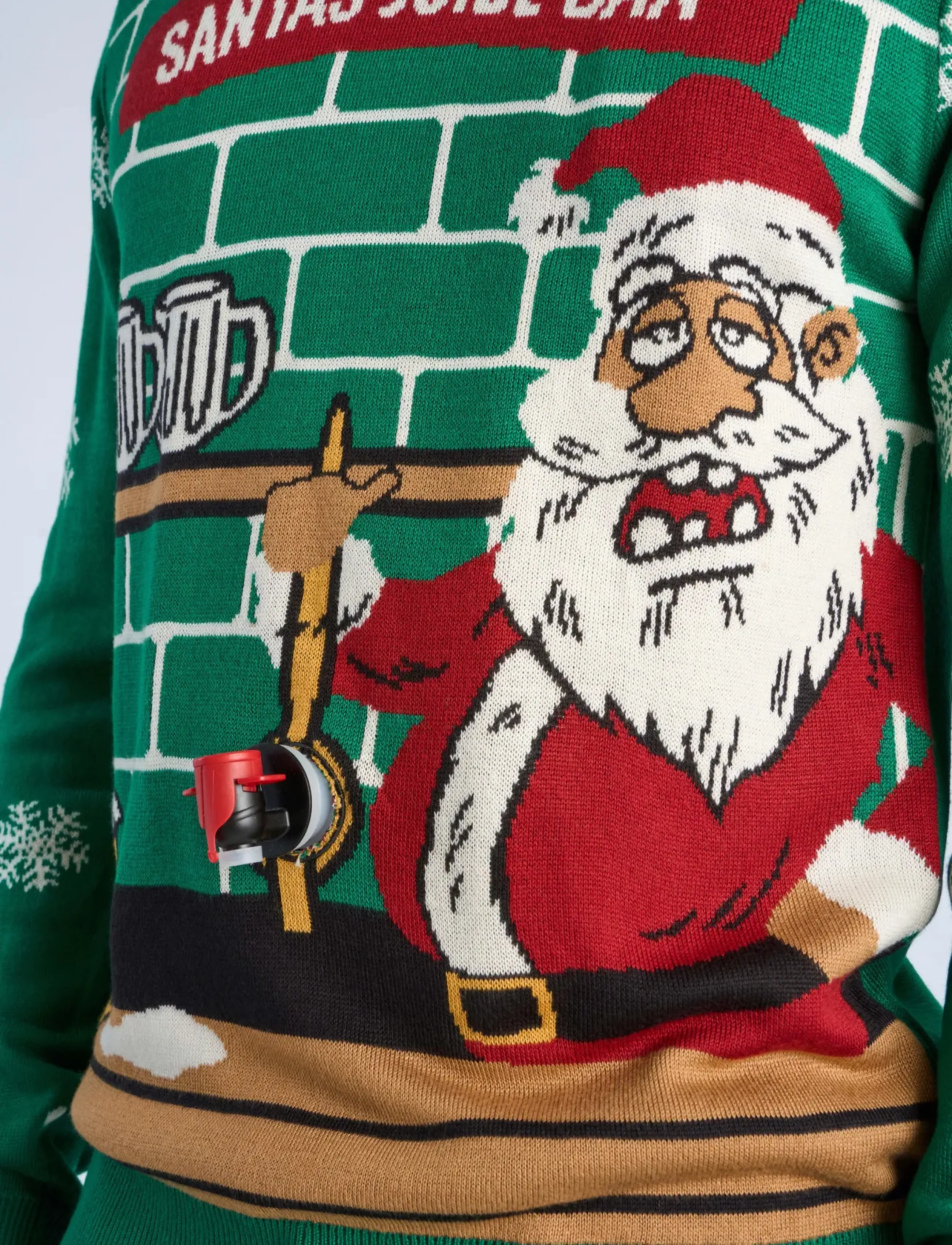 Lindbergh - Interactive xmas knit - rundhalsad - green - 5