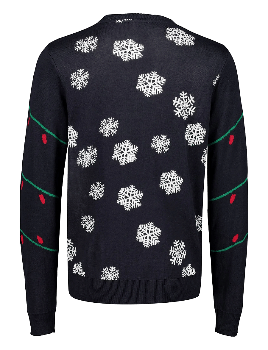 Lindbergh - Interactive xmas knit - rundhals - navy - 3