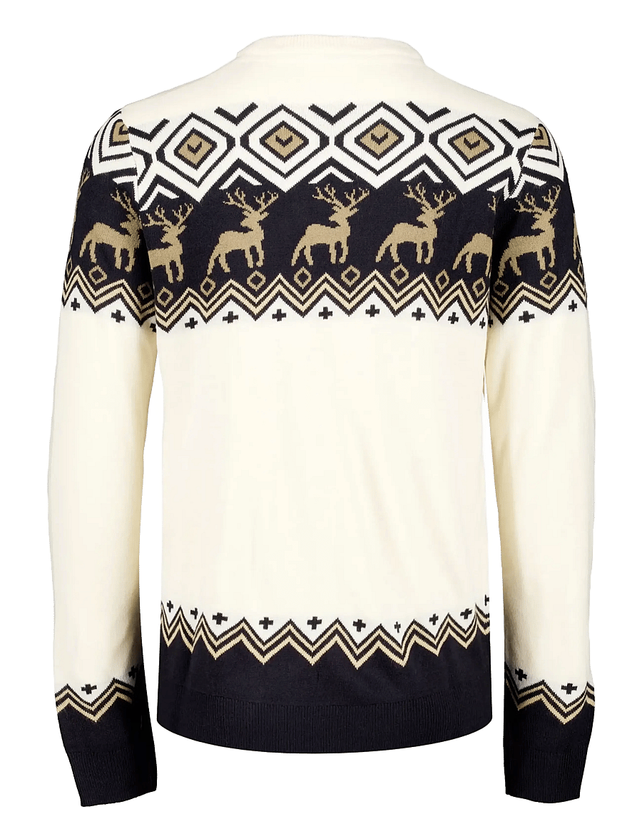 Lindbergh - Christmas jacquard sweater - rund hals - ecru - 2