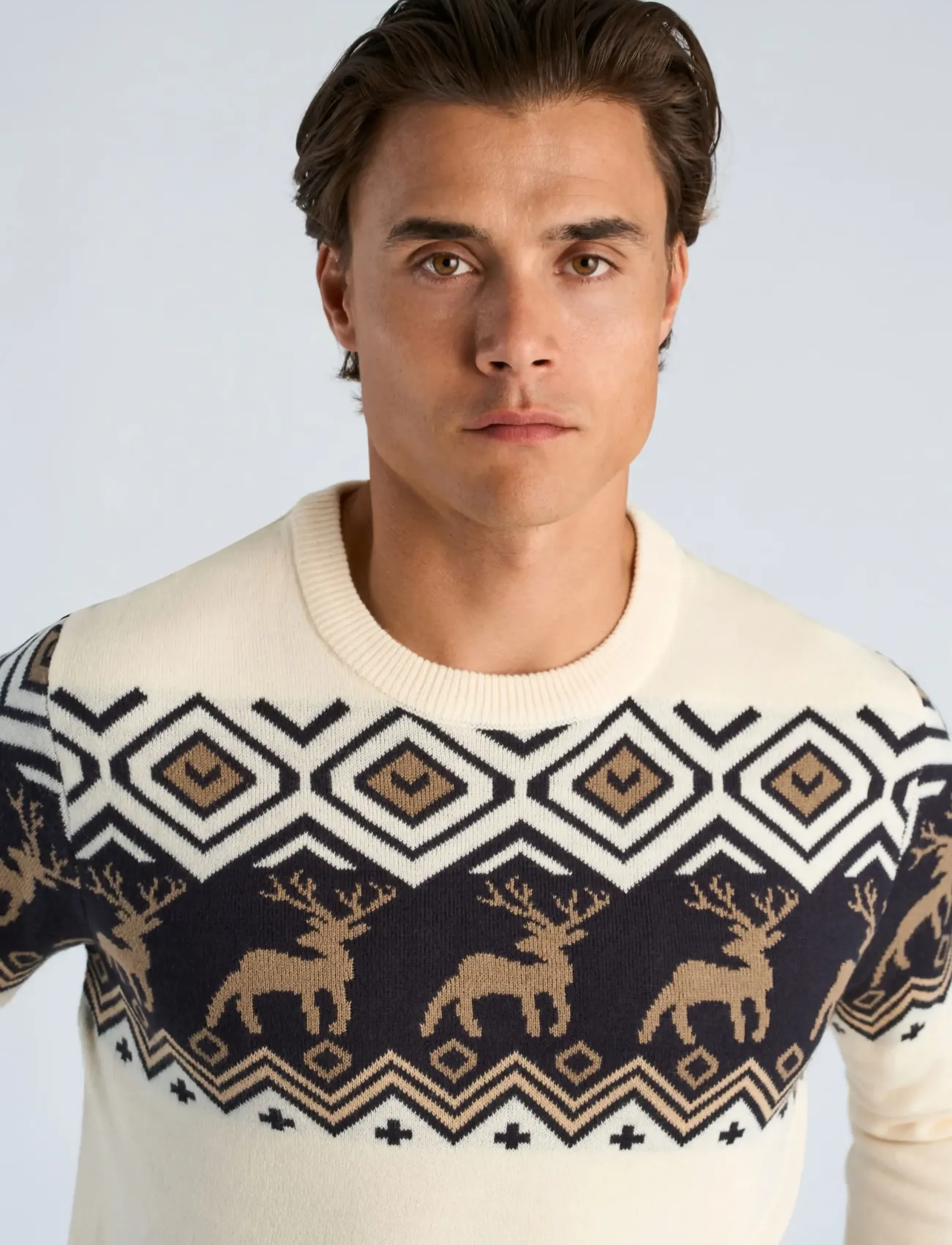 Lindbergh - Christmas jacquard sweater - ecru - 5