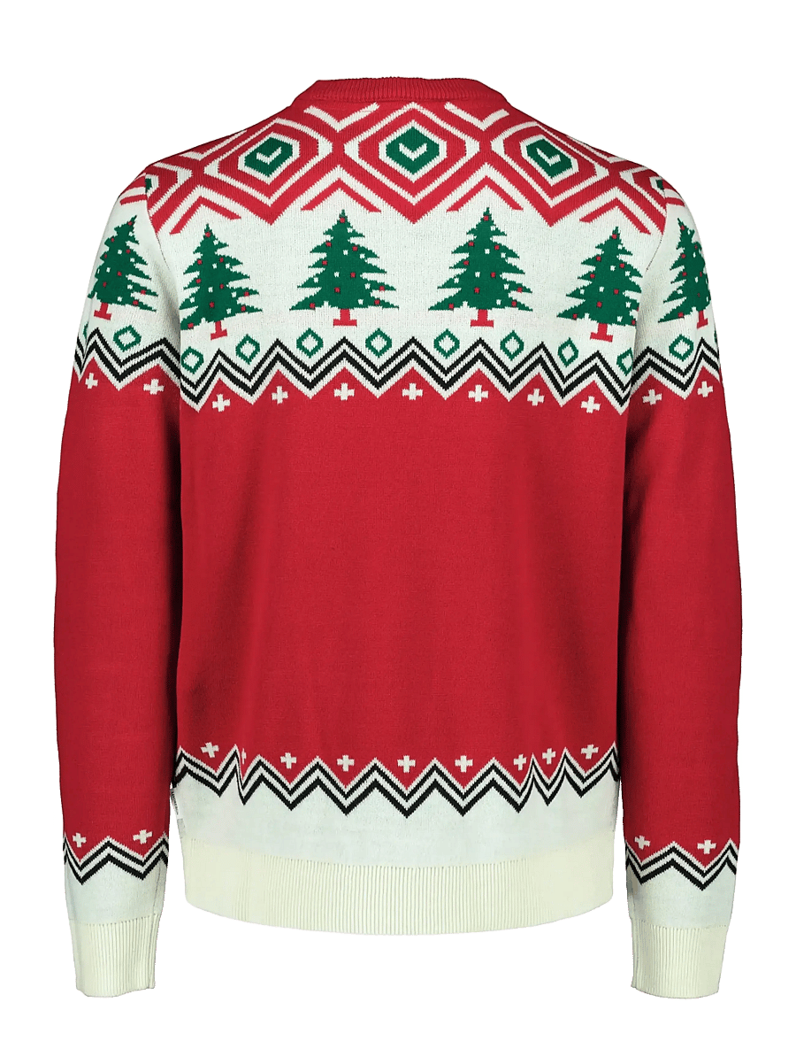 Lindbergh - Christmas jacquard sweater - rundhals - red - 2