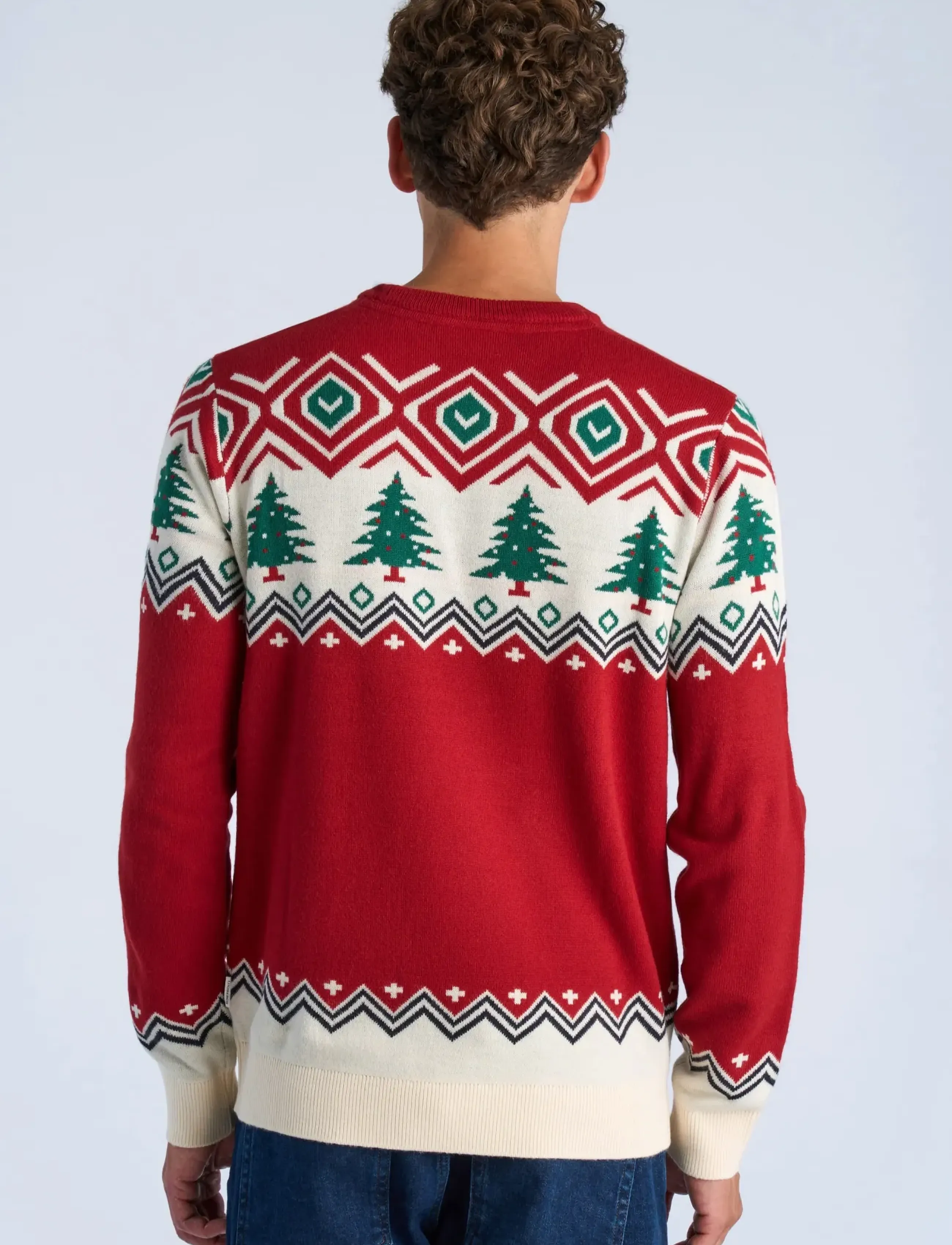 Lindbergh - Christmas jacquard sweater - red - 4