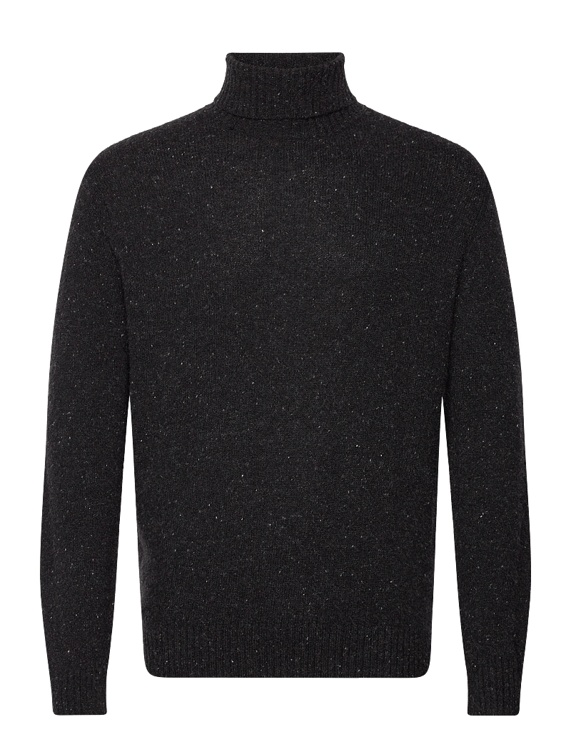 Lindbergh - O-Neck knit Cashmere - rullekraver - charcoal - 0