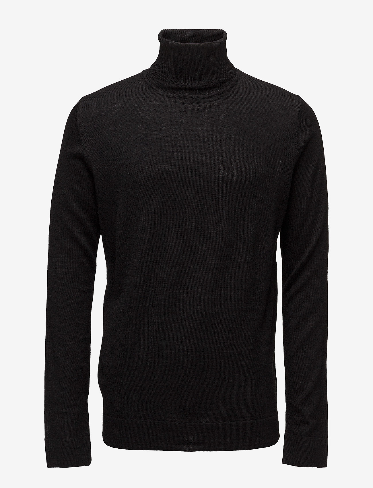 Lindbergh - Merino knit roll neck - trøjer - black - 0