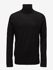 Lindbergh - Merino knit roll neck - trøjer - black - 0