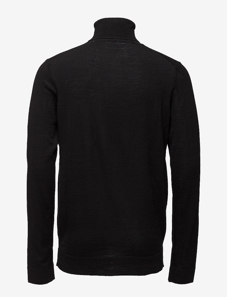 Lindbergh - Merino knit roll-neck - kõrge kaelusega - black - 2