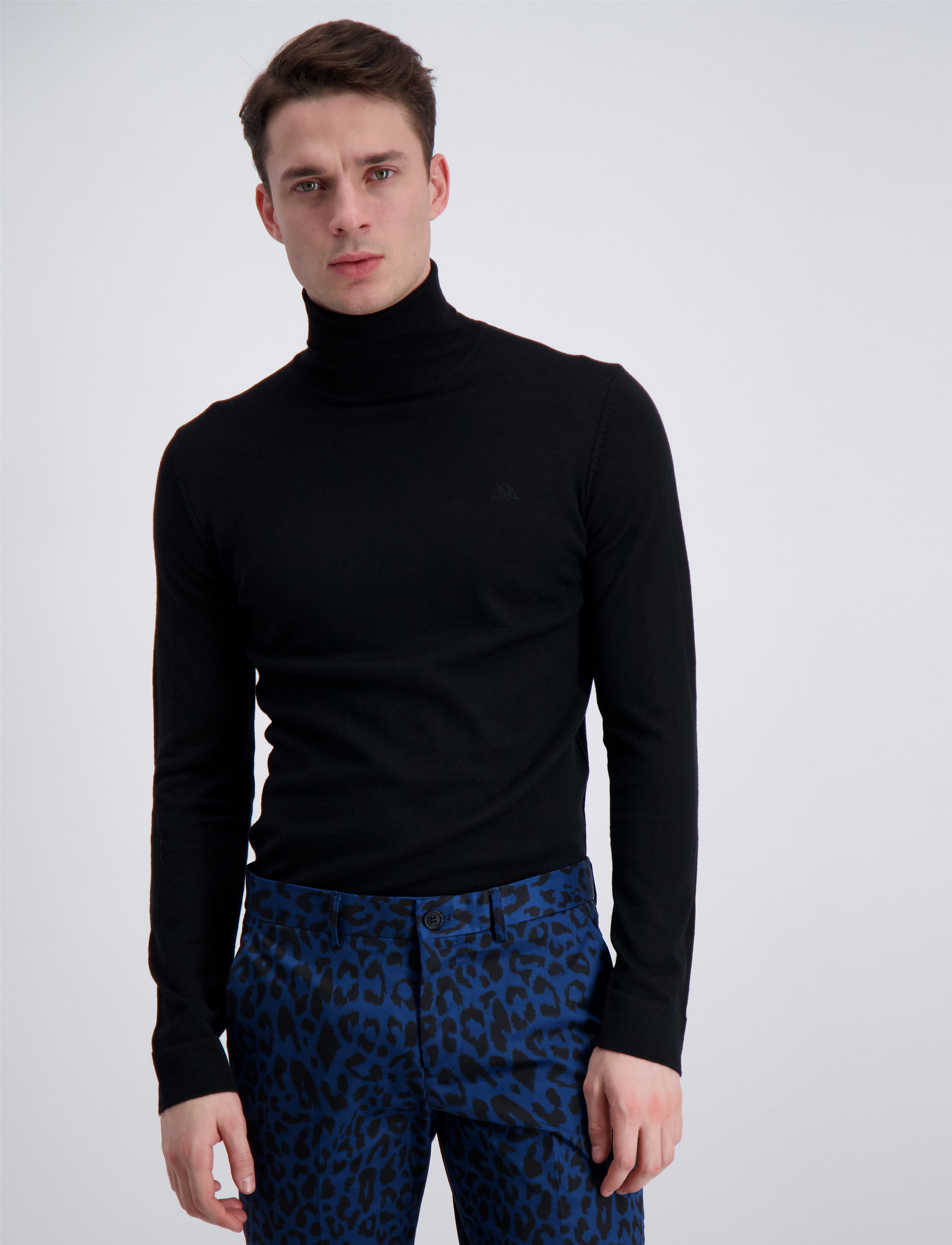 Lindbergh - Merino knit roll-neck - kõrge kaelusega - black - 3
