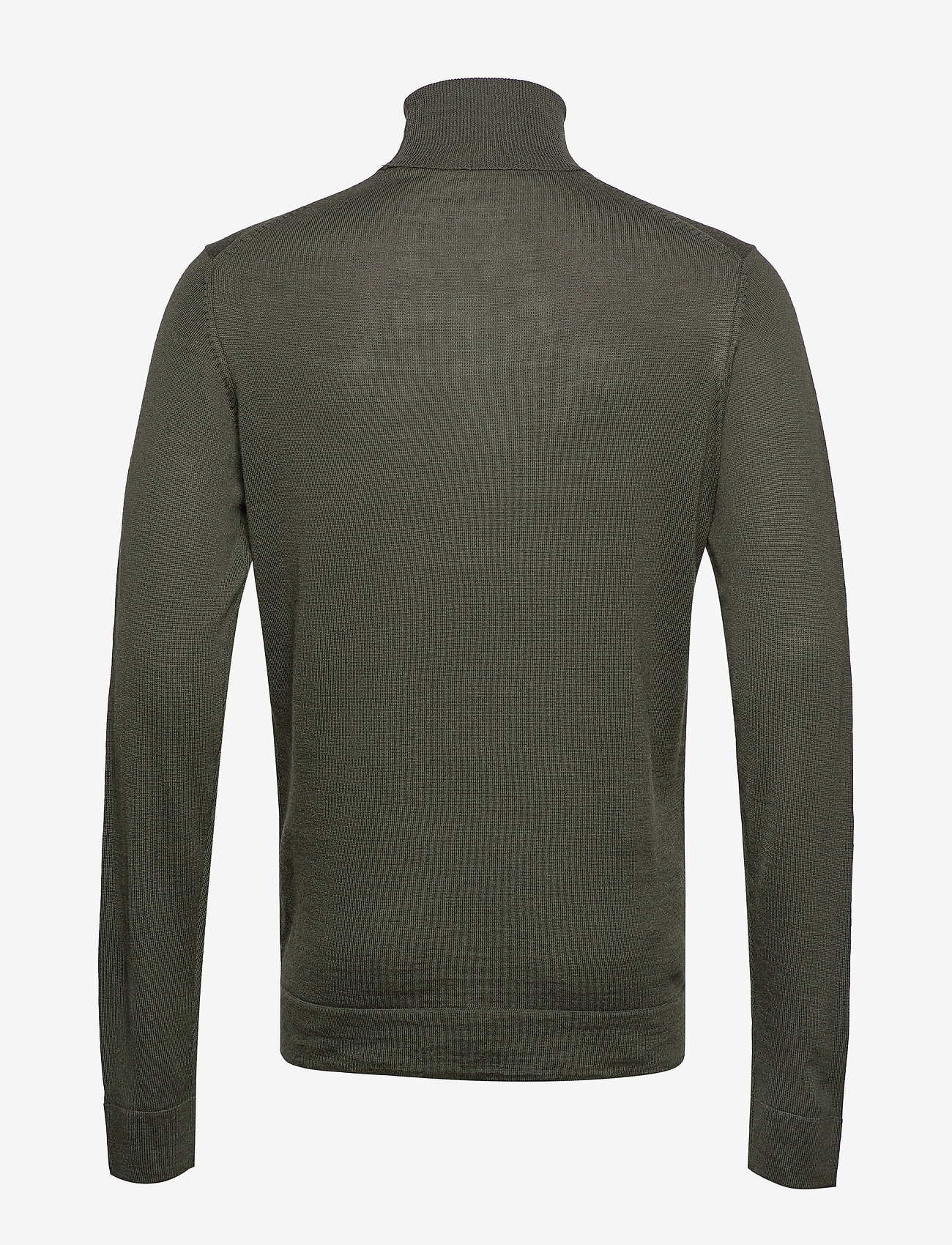 Lindbergh - Merino knit roll-neck - efterårstøj - bottle green - 1