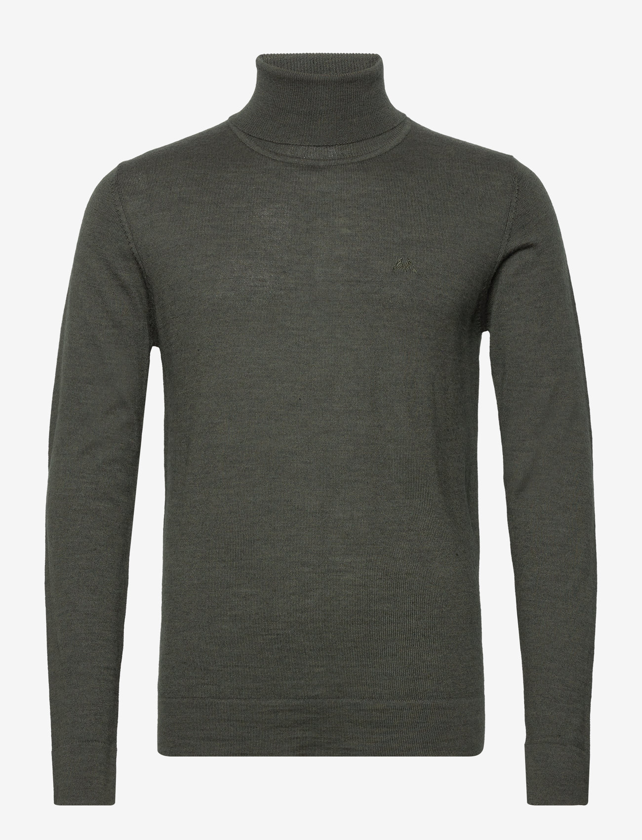 Lindbergh - Merino knit roll-neck - polokrage - dk army - 0