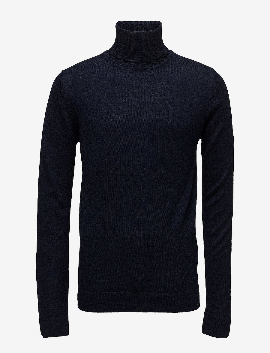 Lindbergh - Merino knit roll-neck - rollkragenpullover - navy - 1