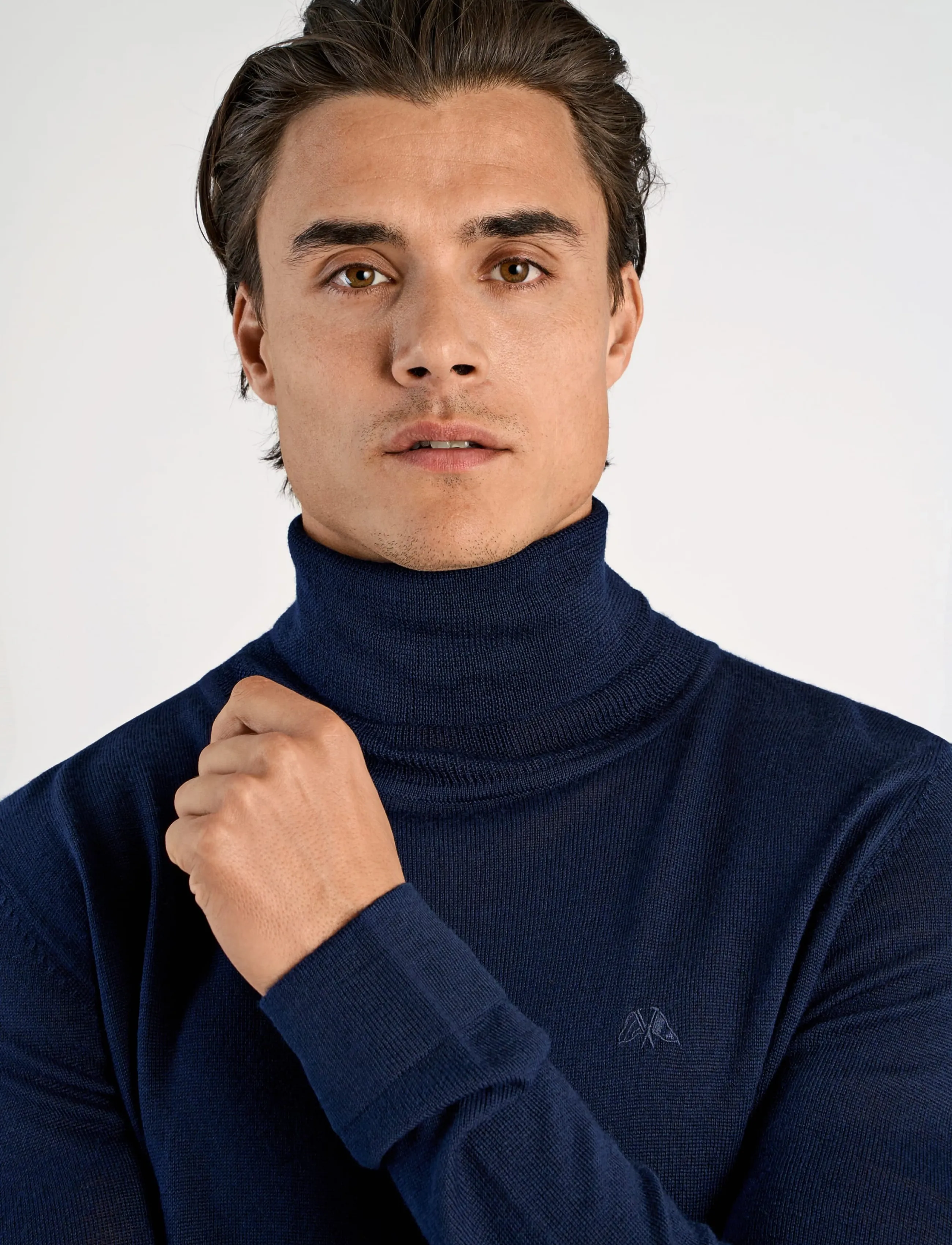 Lindbergh - Merino knit roll-neck - rollkragenpullover - navy - 3